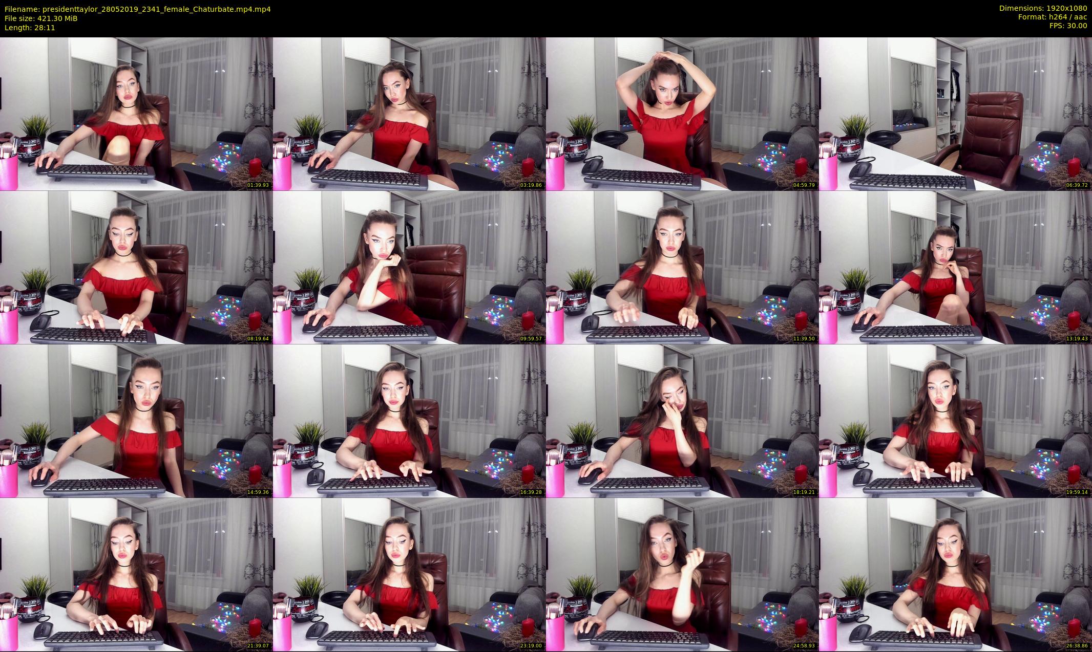 presidenttaylor — 29 minute Chaturbate female cam show recording, 1080p, May 28, 2019