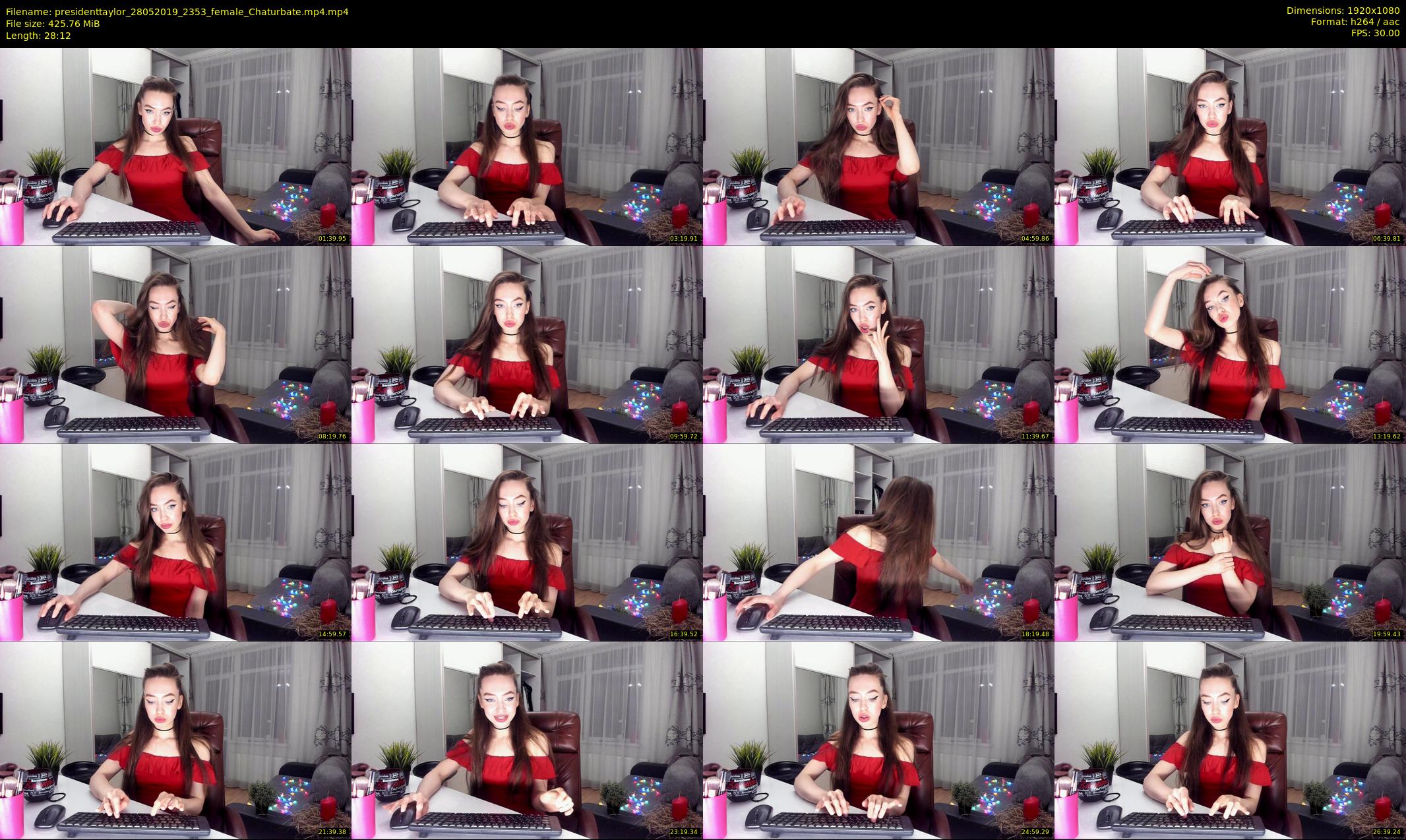 presidenttaylor — 29 minute Chaturbate female cam show recording, 1080p, May 28, 2019
