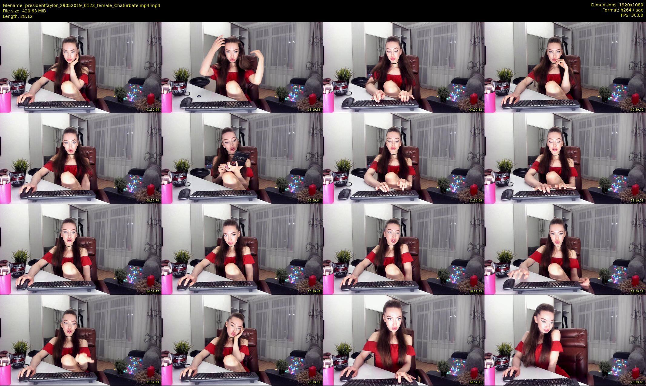 presidenttaylor — 29 minute Chaturbate female cam show recording, 1080p, May 29, 2019