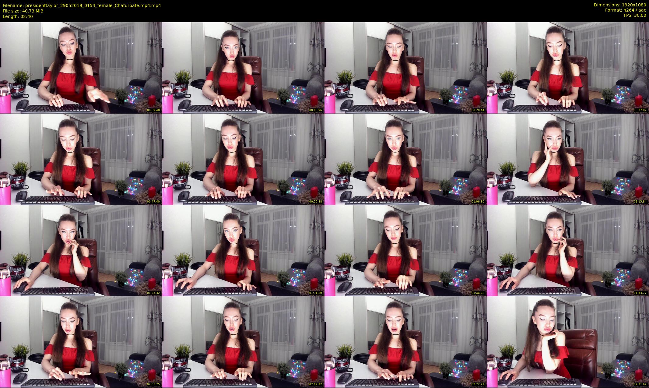 presidenttaylor — 3 minute Chaturbate female cam show recording, 1080p, May 29, 2019