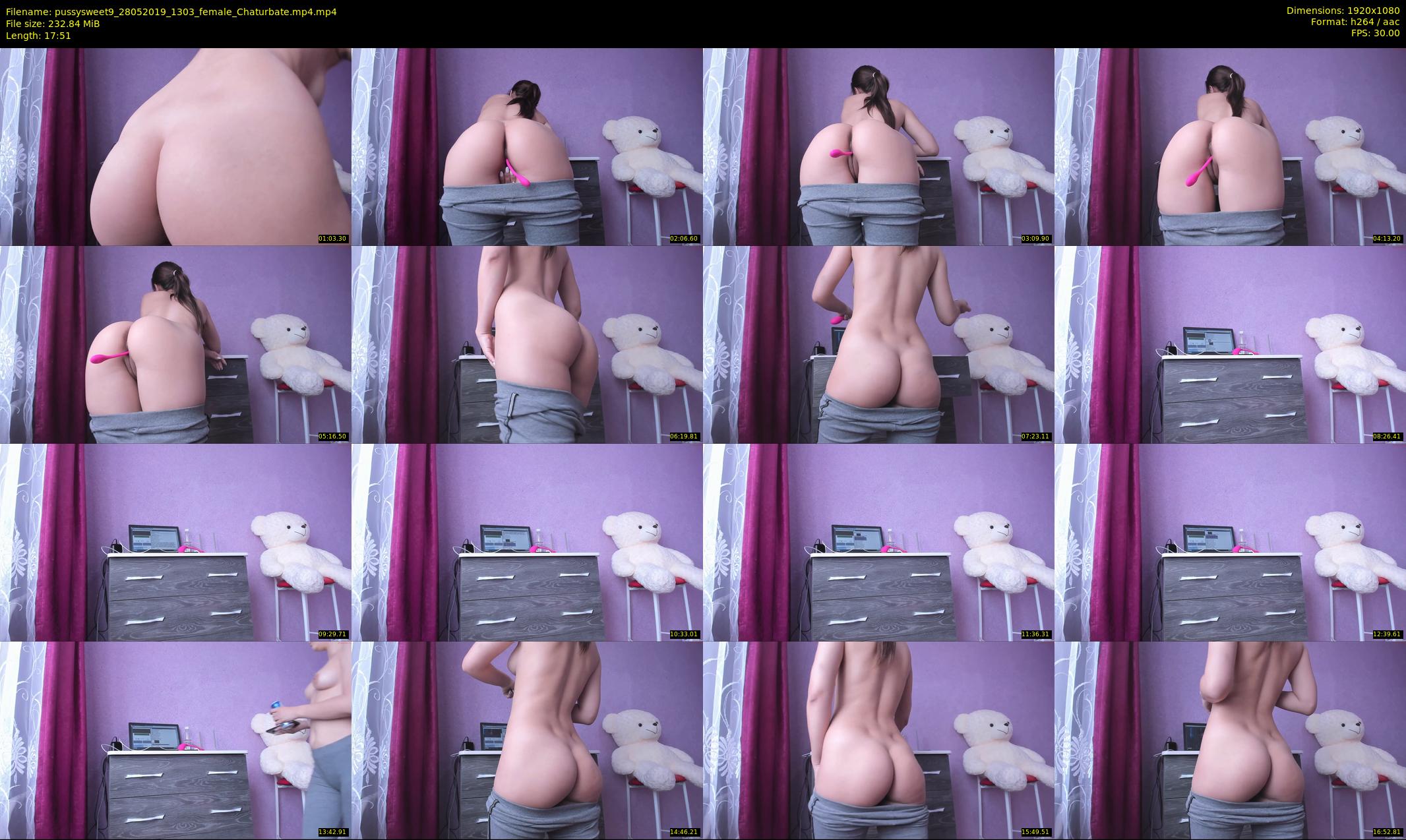 pussysweet9 — 18 minute Chaturbate female cam show recording, 1080p, May 28, 2019