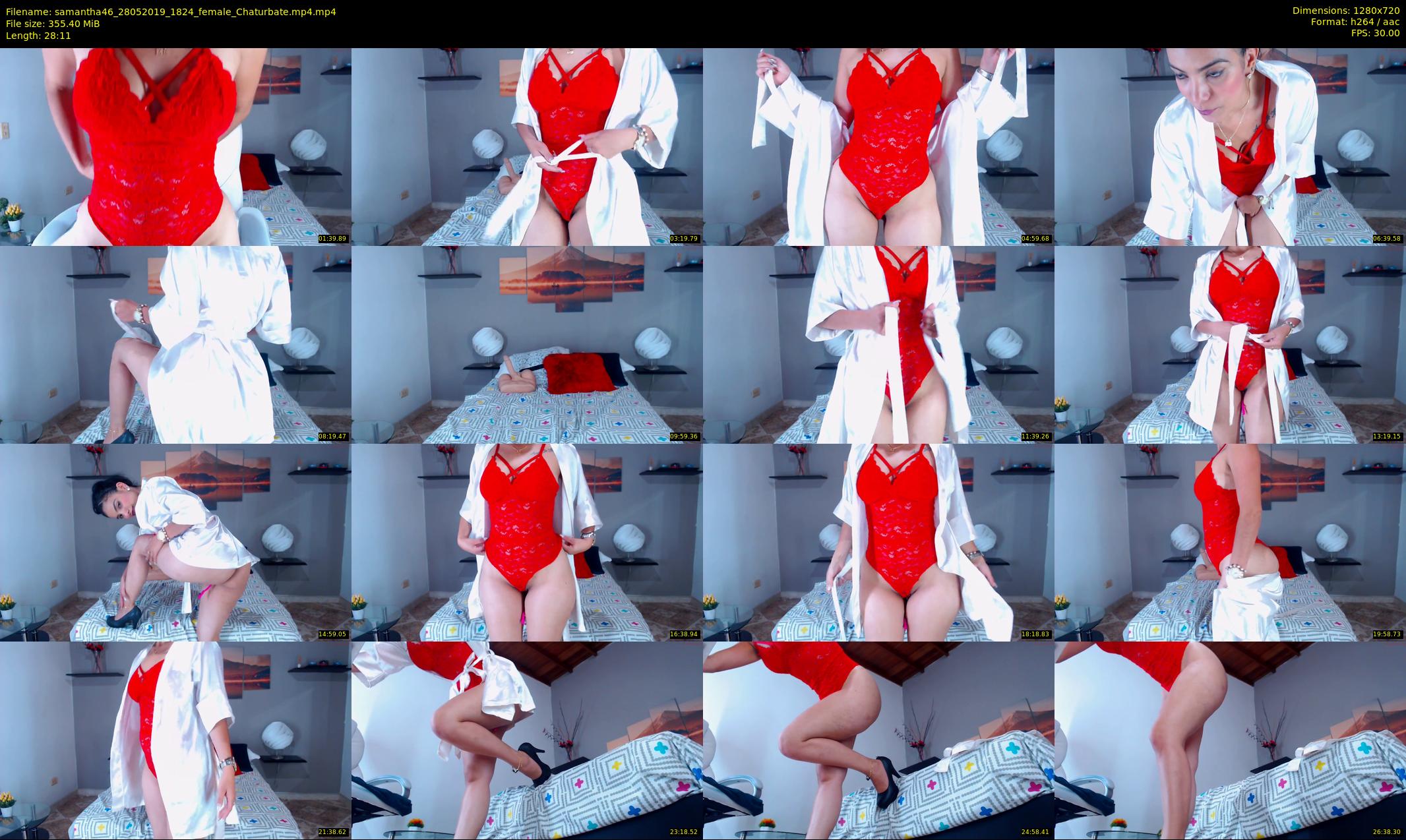 samantha46 — 29 minute Chaturbate female cam show recording, 720p, May 28, 2019