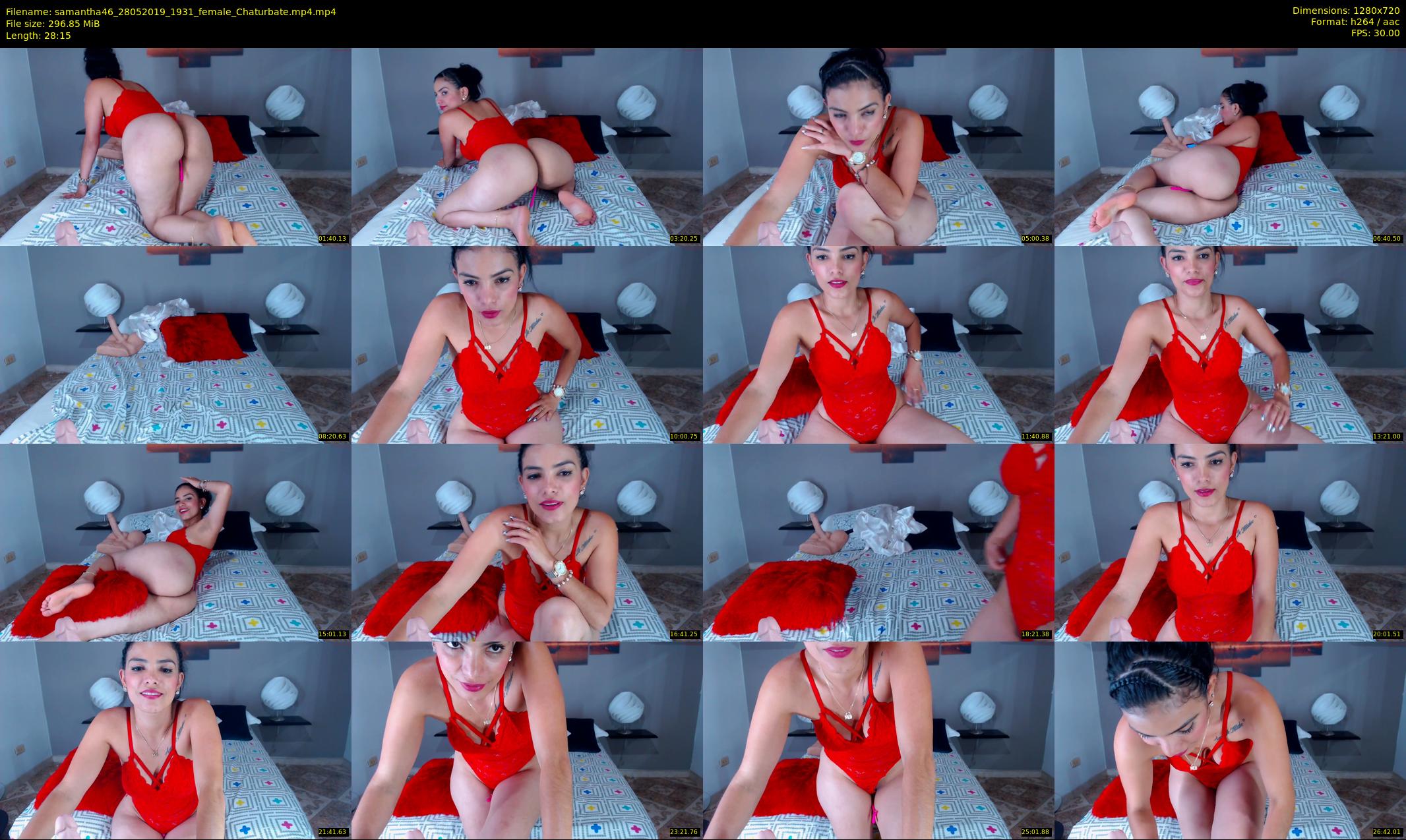 samantha46 — 29 minute Chaturbate female cam show recording, 720p, May 28, 2019