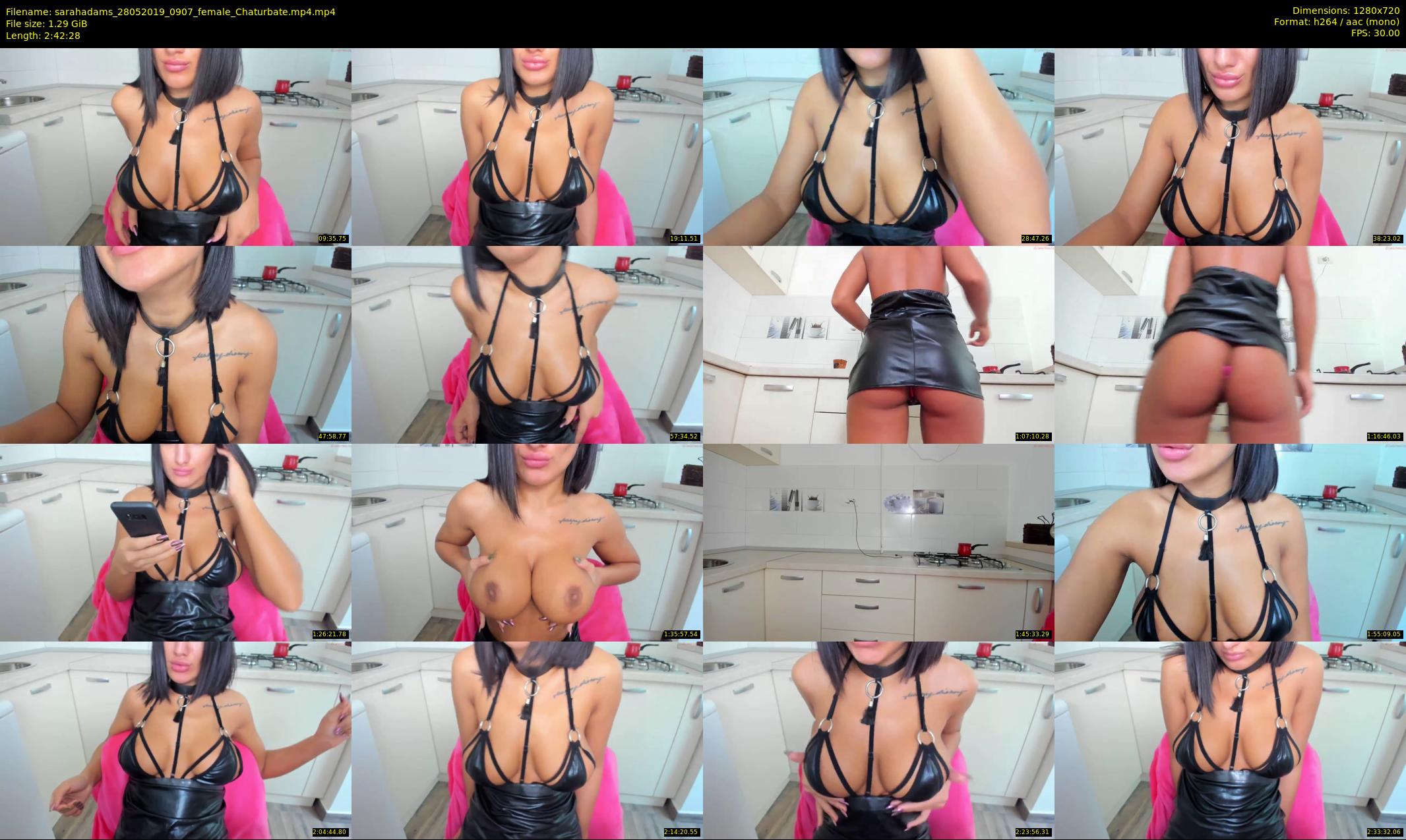 sarahadams — 163 minute Chaturbate female cam show recording, 720p, May 28, 2019