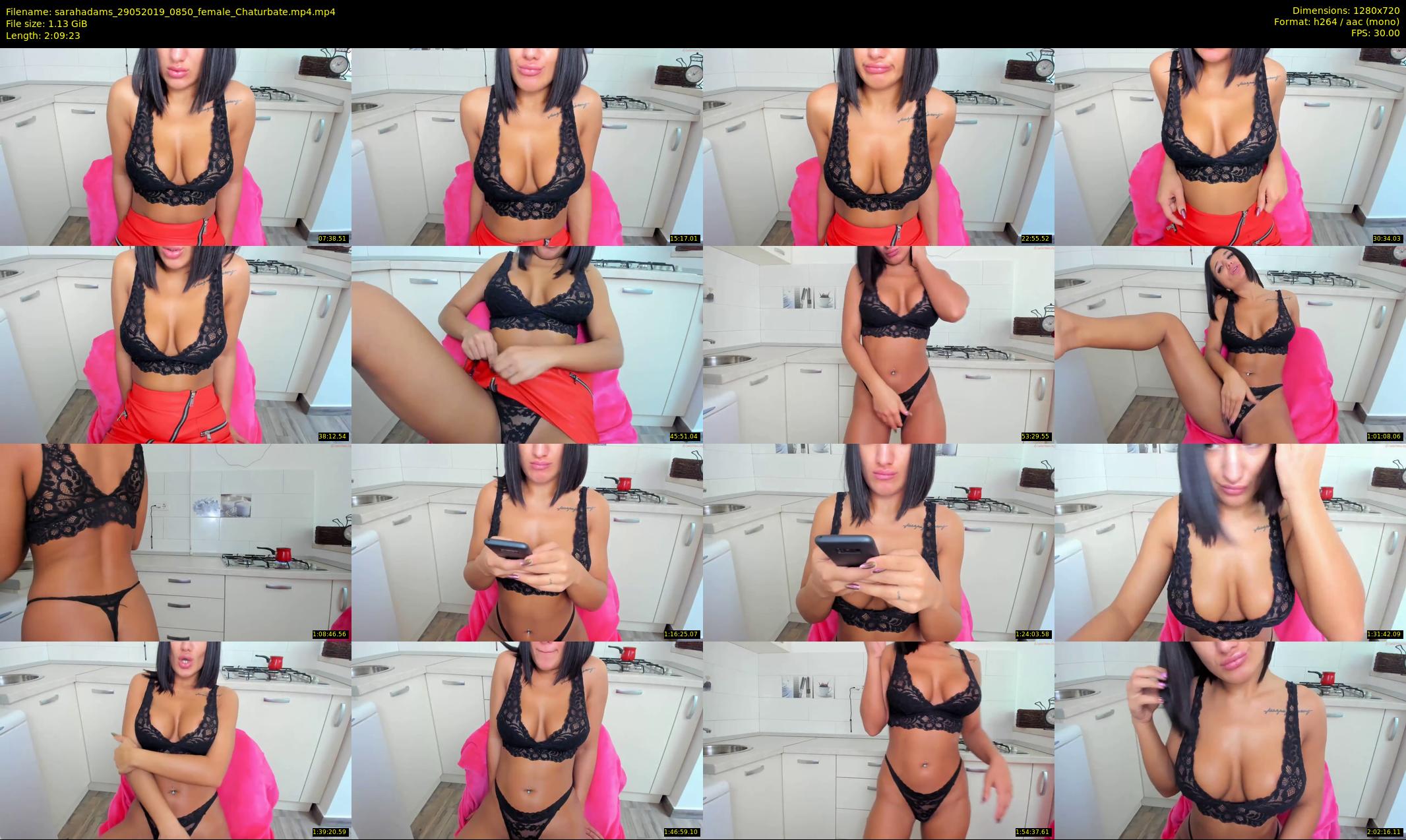 sarahadams — 130 minute Chaturbate female cam show recording, 720p, May 29, 2019