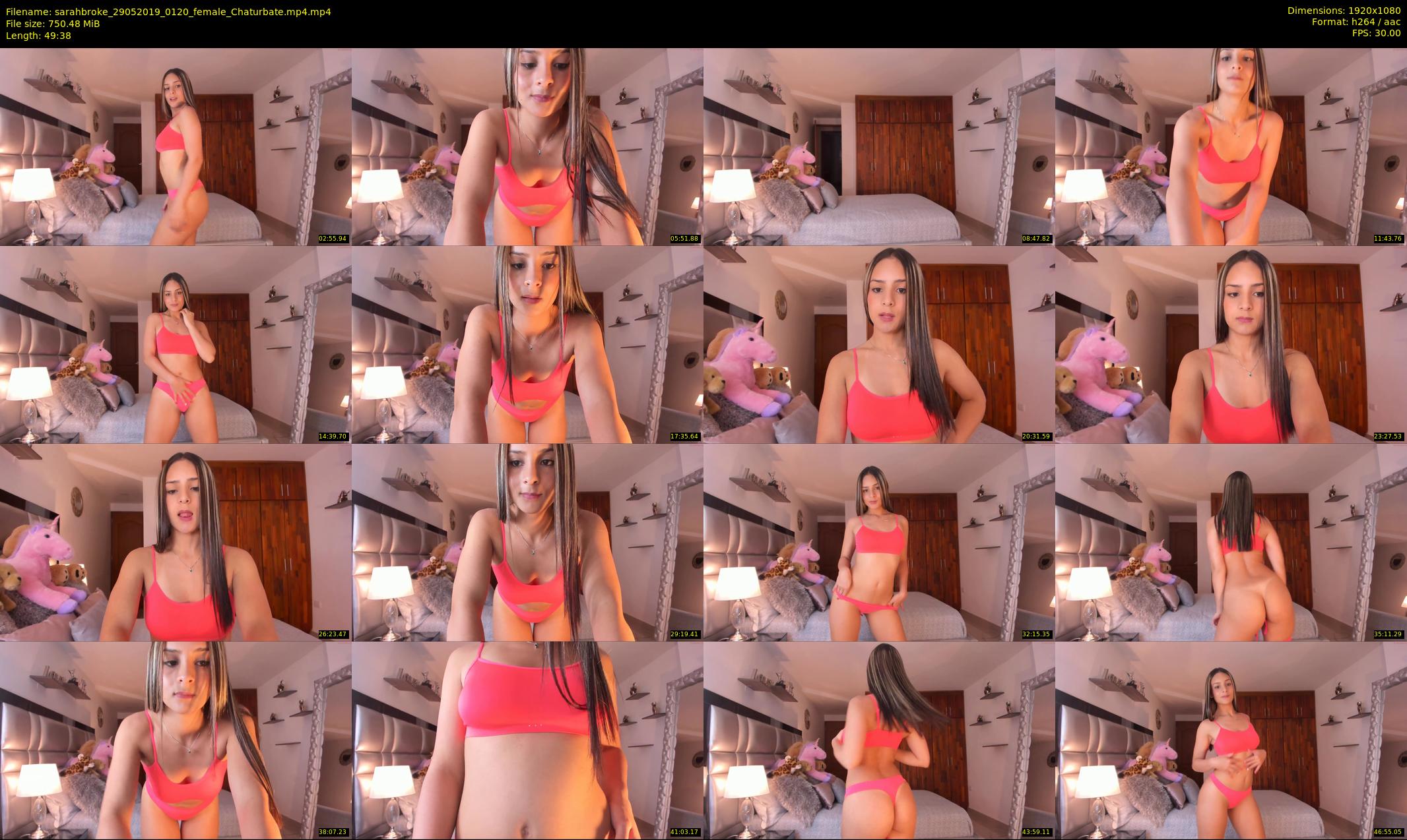 sarahbroke — 50 minute Chaturbate female cam show recording, 1080p, May 29, 2019