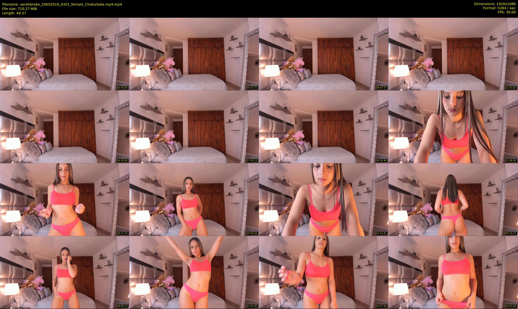 sarahbroke — 50 minute Chaturbate female cam show recording, 1080p, May 29, 2019
