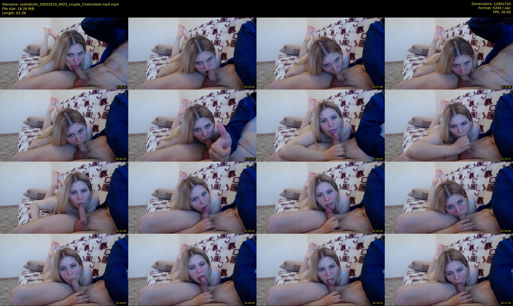 sashabulls — 3 minute Chaturbate couple cam show recording, 720p, May 29, 2019