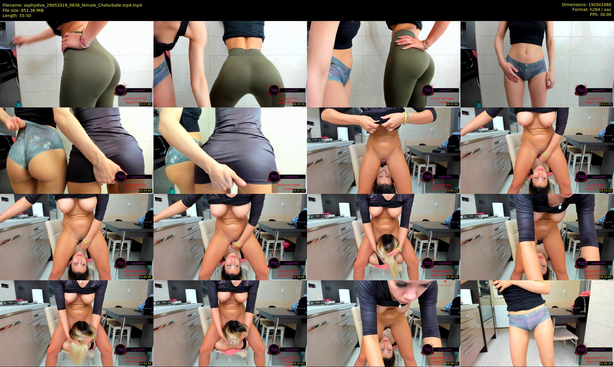 sophydiva — 56 minute Chaturbate female cam show recording, 1080p, May 29, 2019