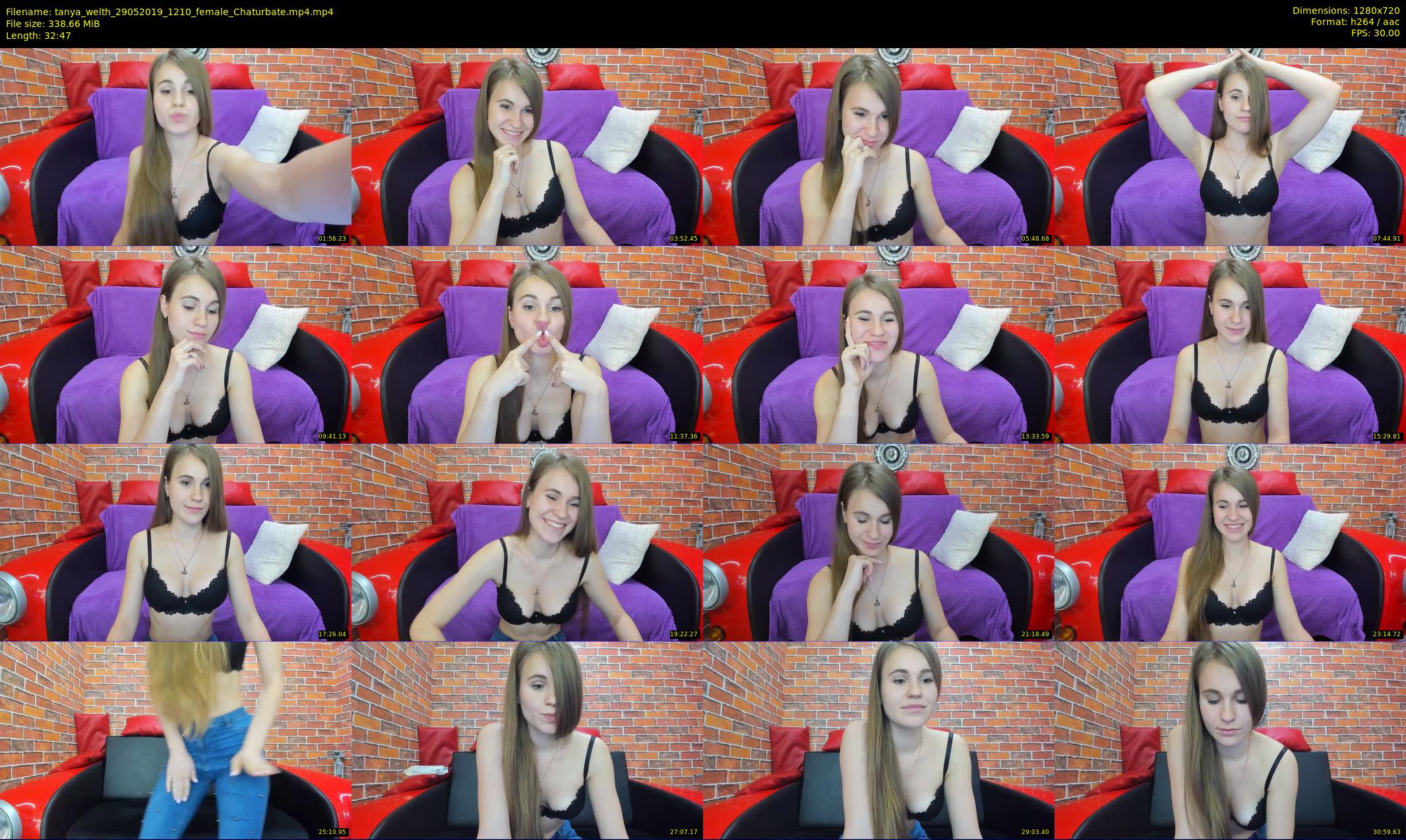 tanya_welth — 33 minute Chaturbate female cam show recording, 720p, May 29, 2019