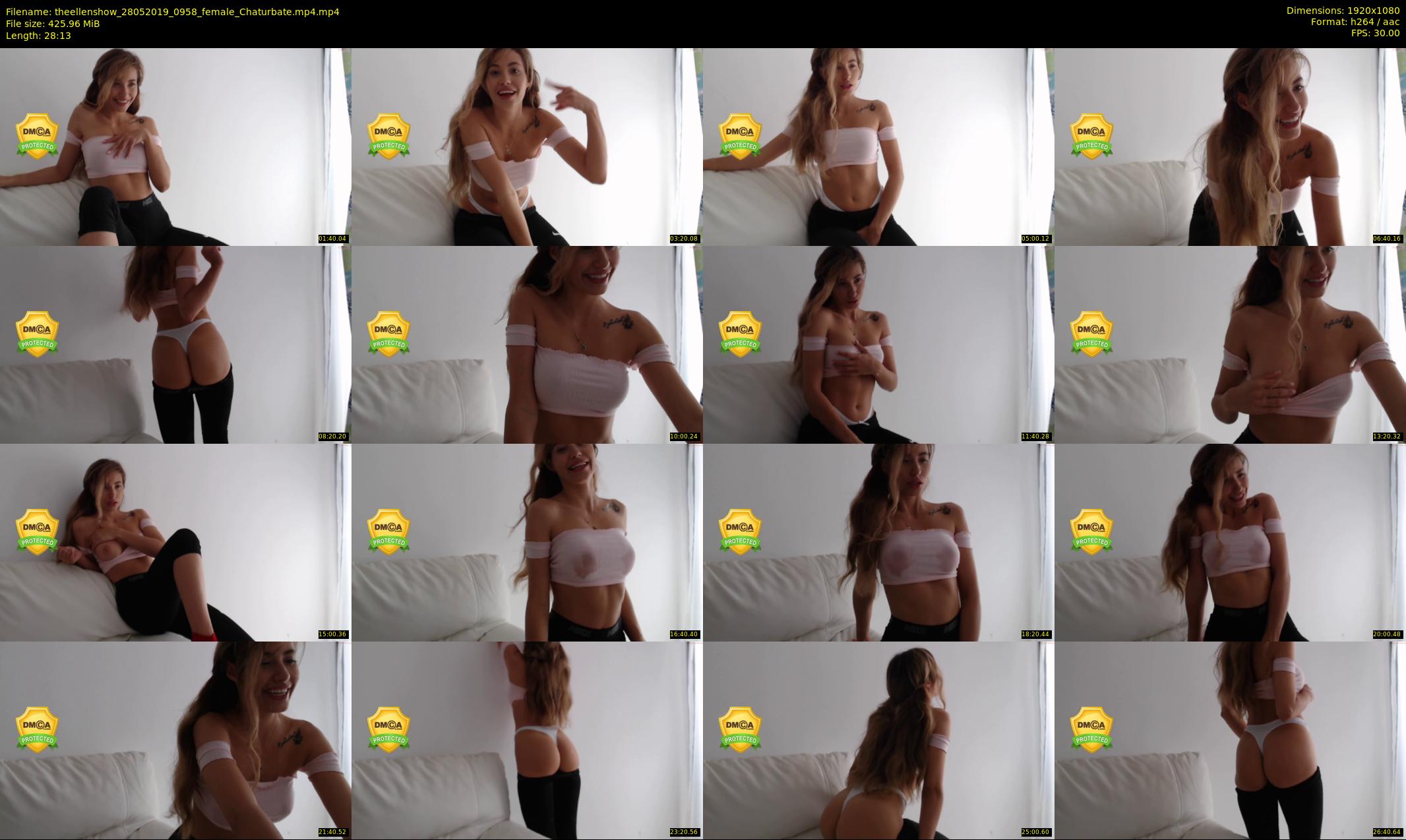 theellenshow — 29 minute Chaturbate female cam show recording, 1080p, May 28, 2019