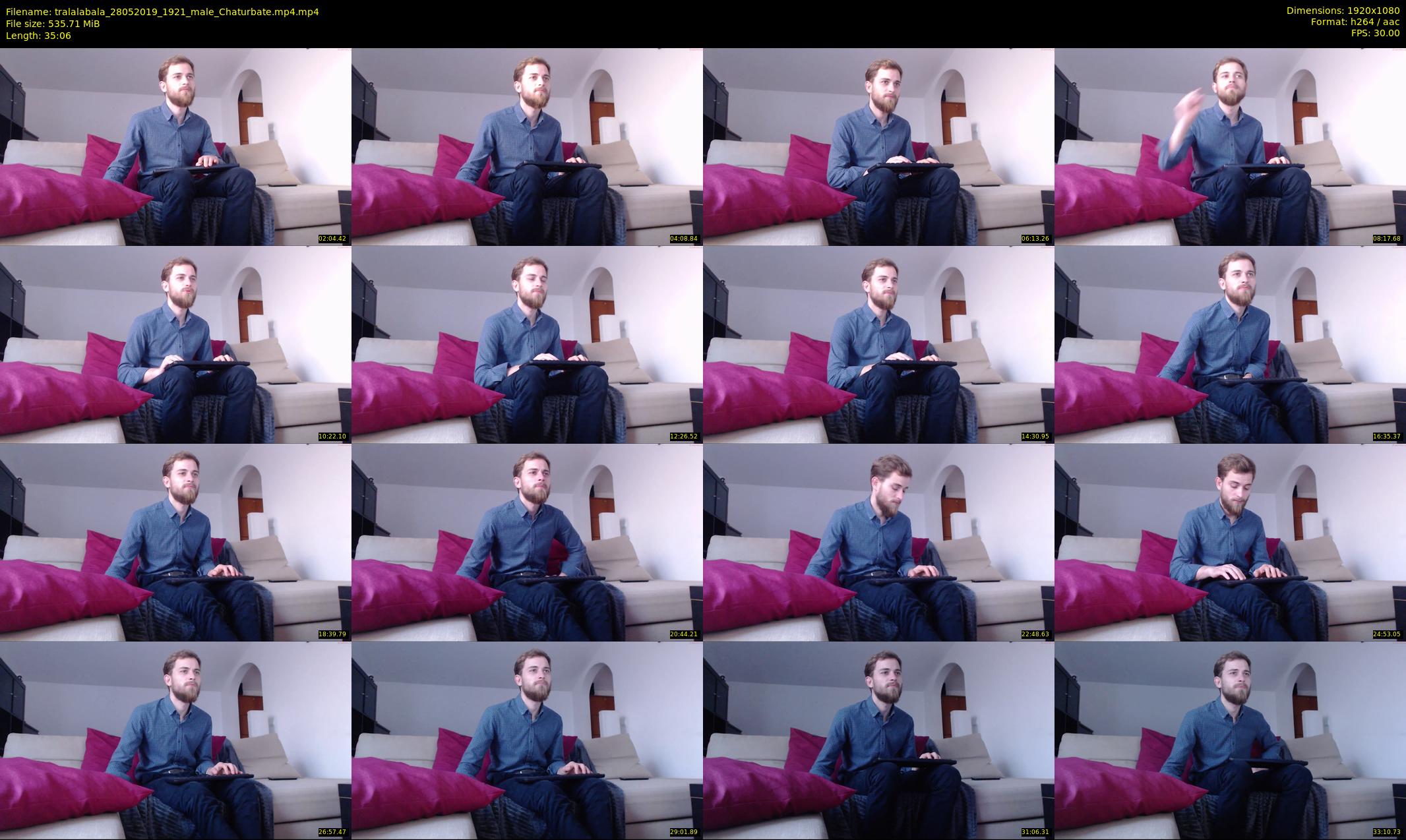 tralalabala — 36 minute Chaturbate male cam show recording, 1080p, May 28, 2019