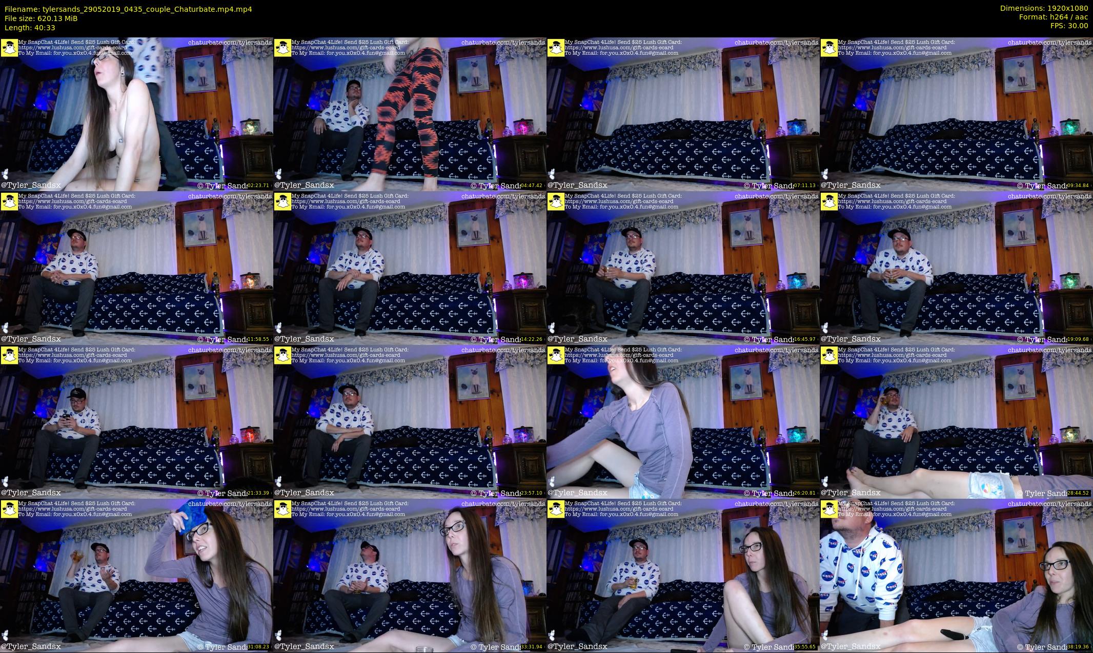 tylersands — 41 minute Chaturbate female cam show recording, 1080p, May 29, 2019