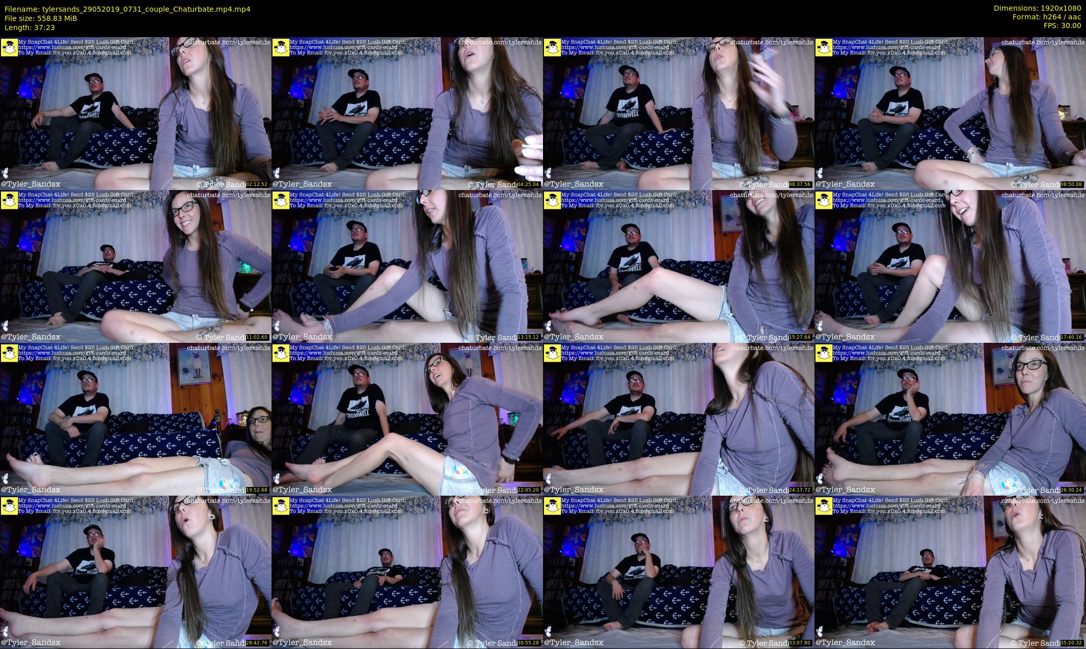 tylersands — 38 minute Chaturbate female cam show recording, 1080p, May 29, 2019