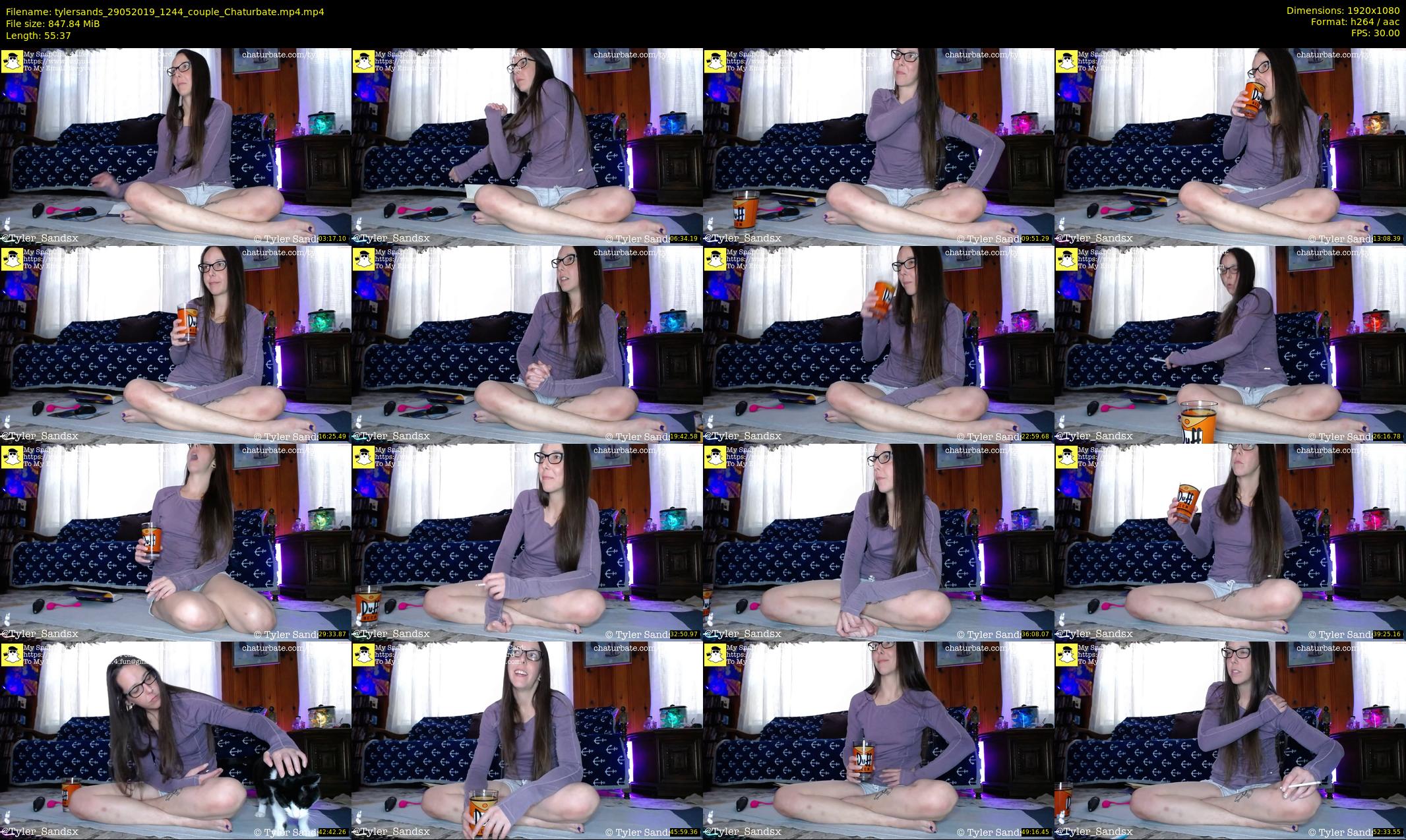 tylersands — 56 minute Chaturbate female cam show recording, 1080p, May 29, 2019