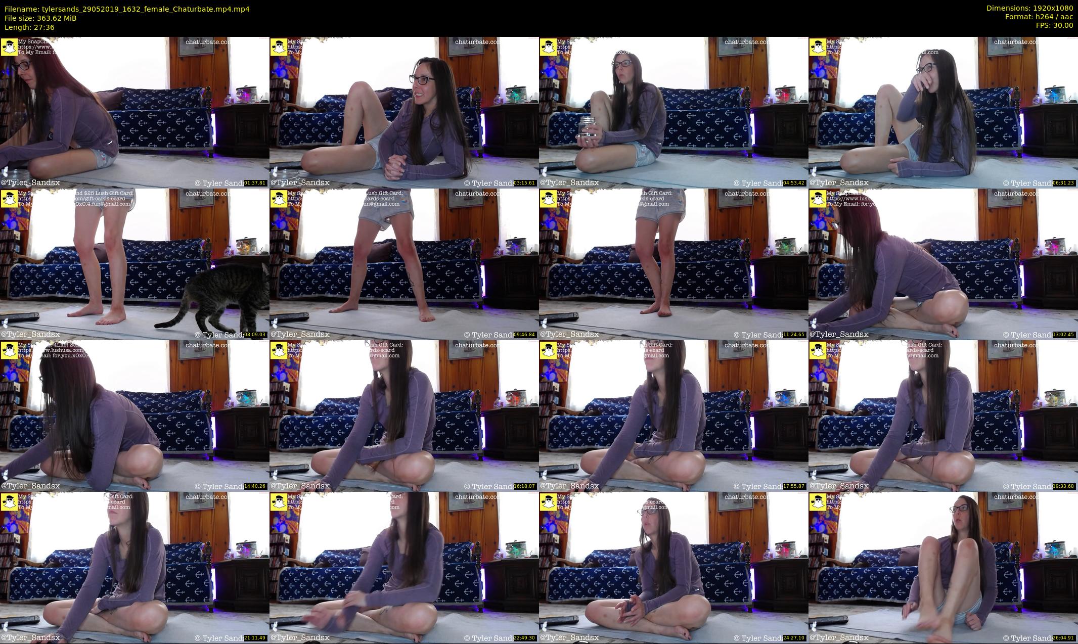 tylersands — 28 minute Chaturbate female cam show recording, 1080p, May 29, 2019