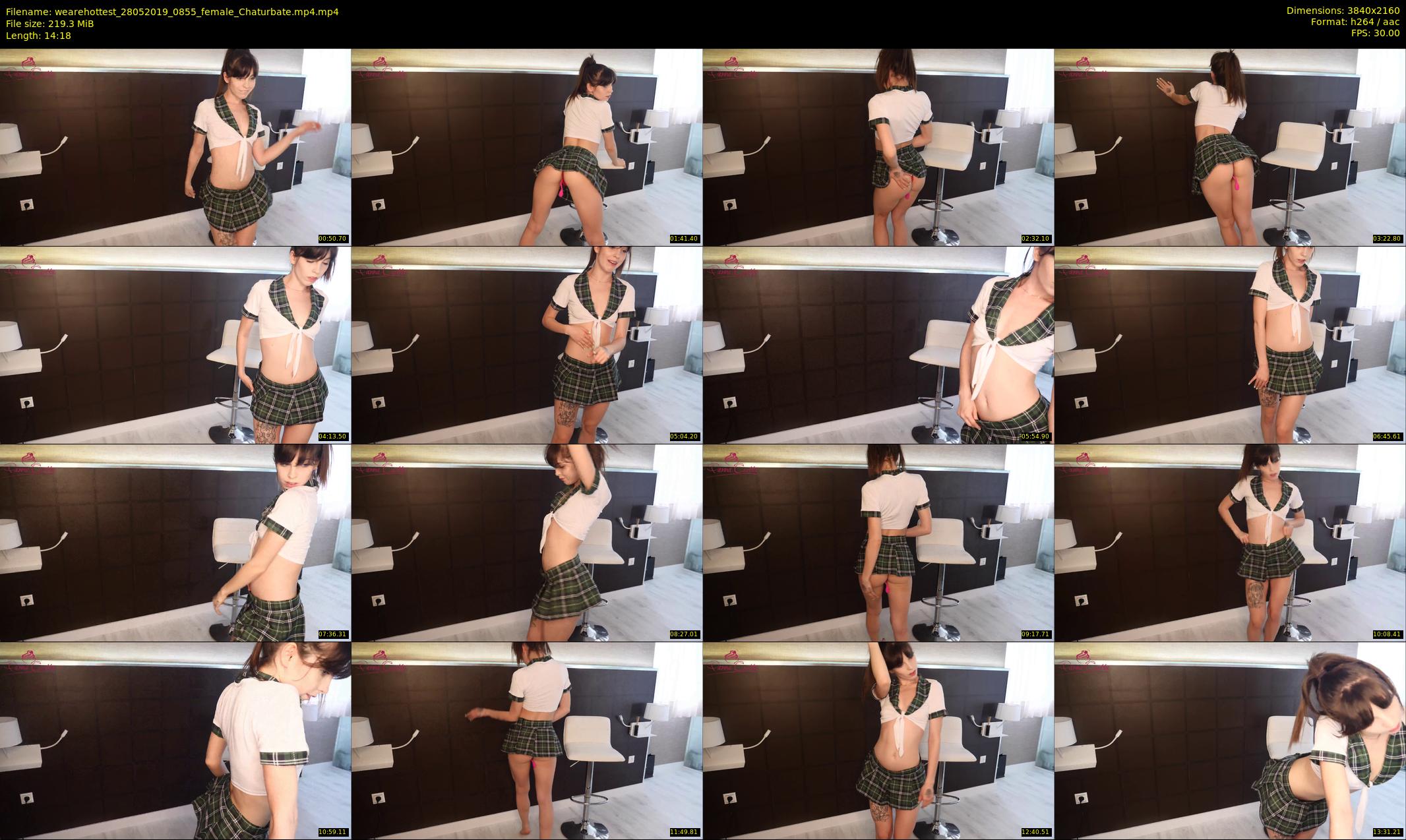 wearehottest — 15 minute Chaturbate couple cam show recording, 4K, May 28, 2019