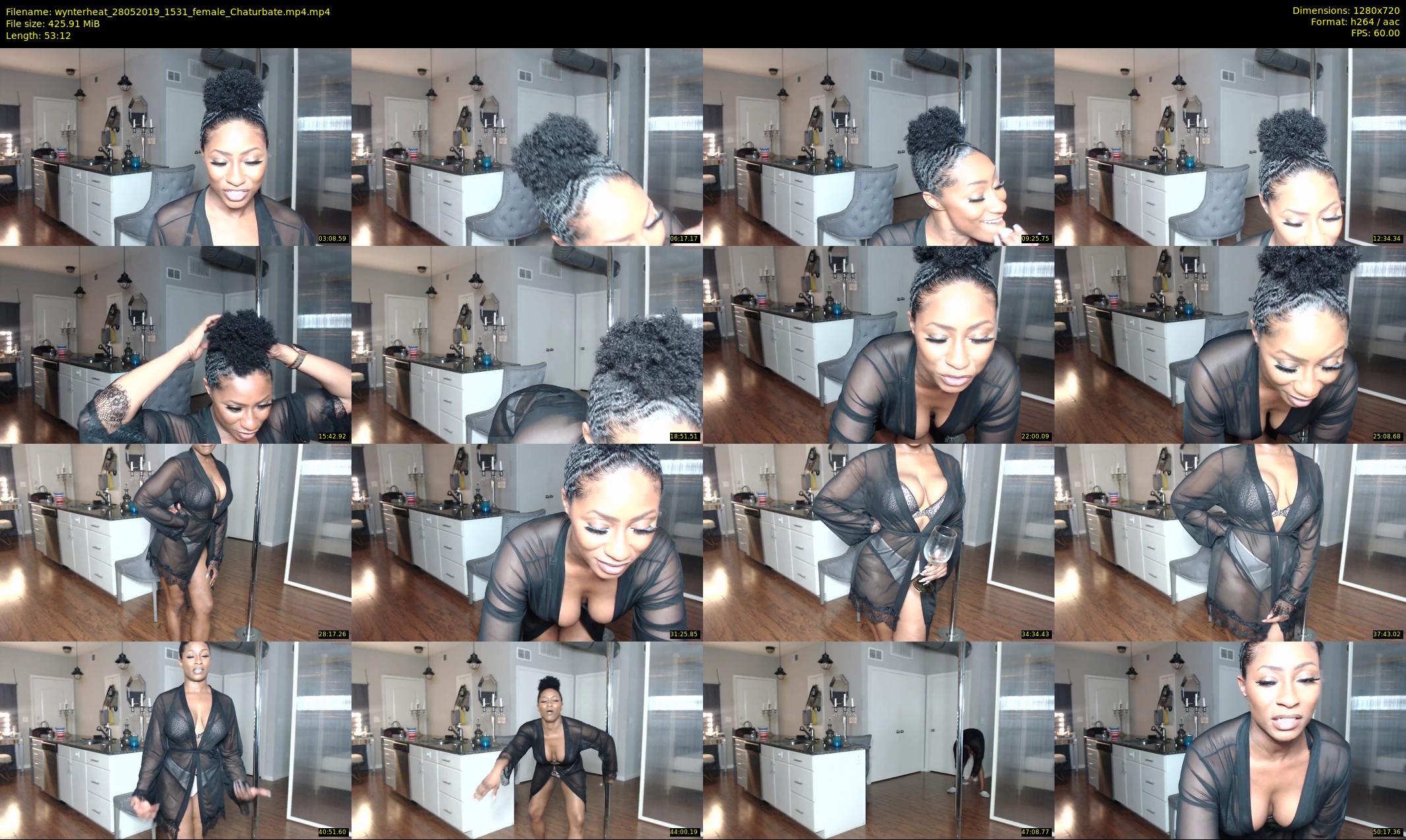 wynterheat — 54 minute Chaturbate female cam show recording, 720p, May 28, 2019