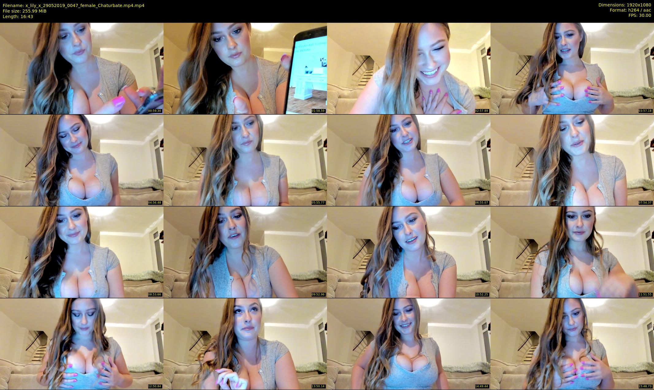 x_lily_x — 17 minute Chaturbate female cam show recording, 1080p, May 29, 2019