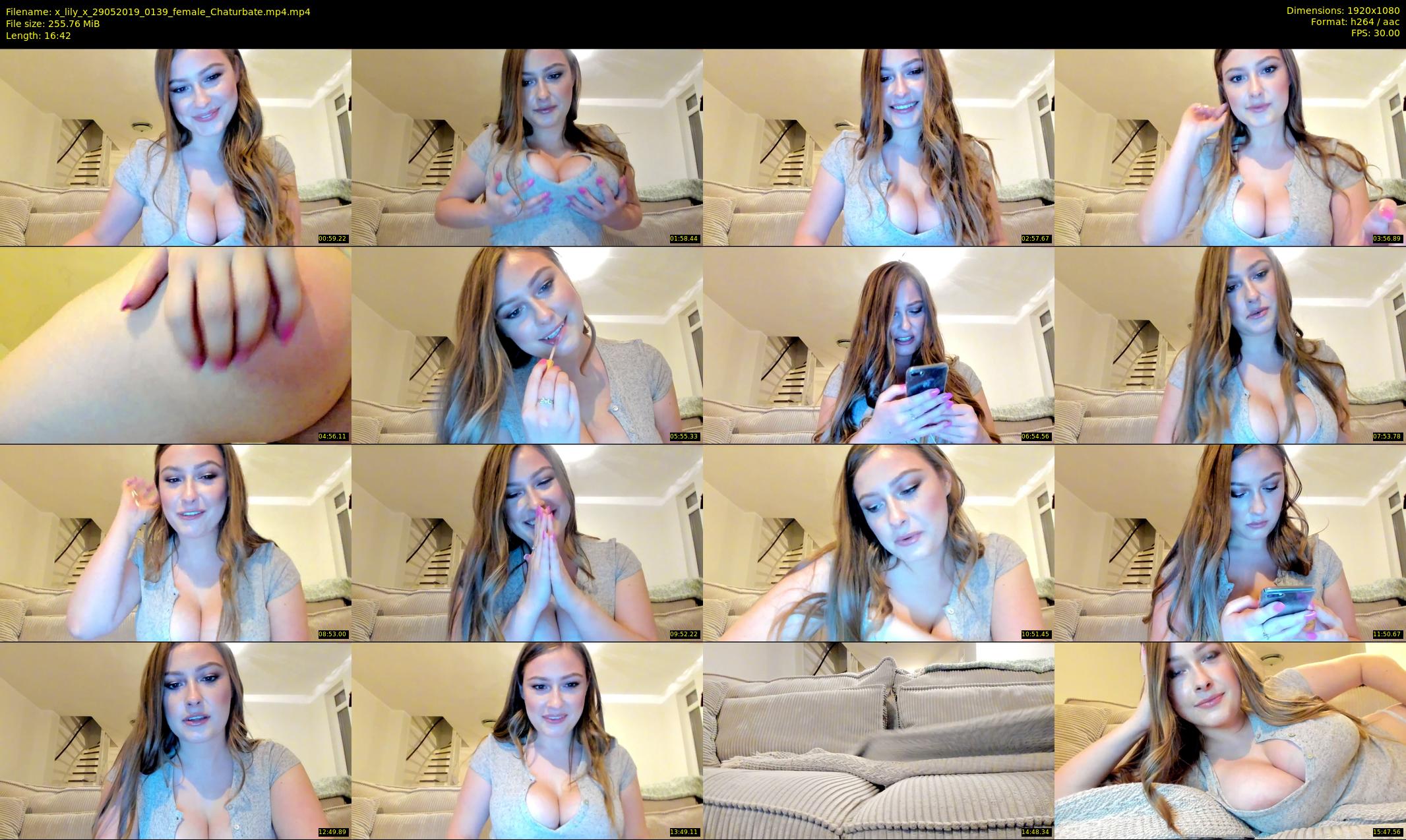 x_lily_x — 17 minute Chaturbate female cam show recording, 1080p, May 29, 2019