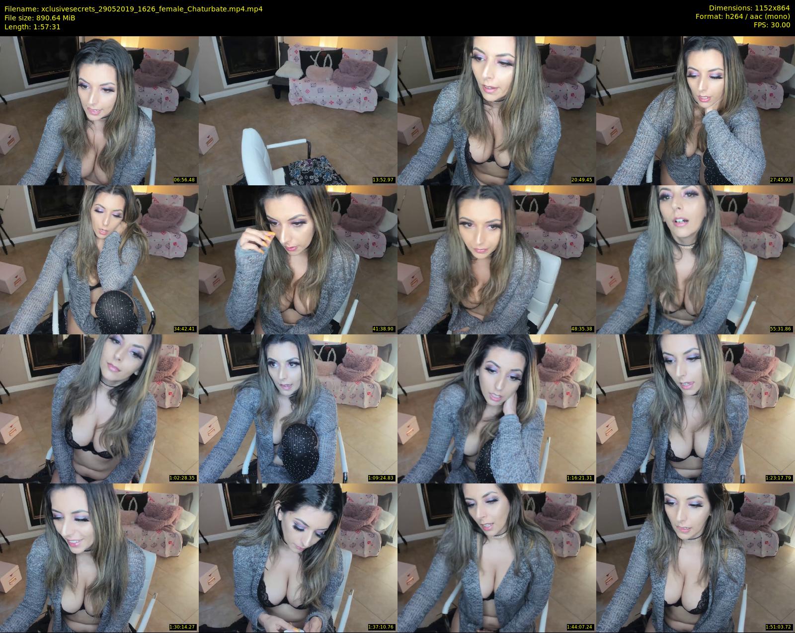 xclusivesecrets — 118 minute Chaturbate female cam show recording, 720p, May 29, 2019