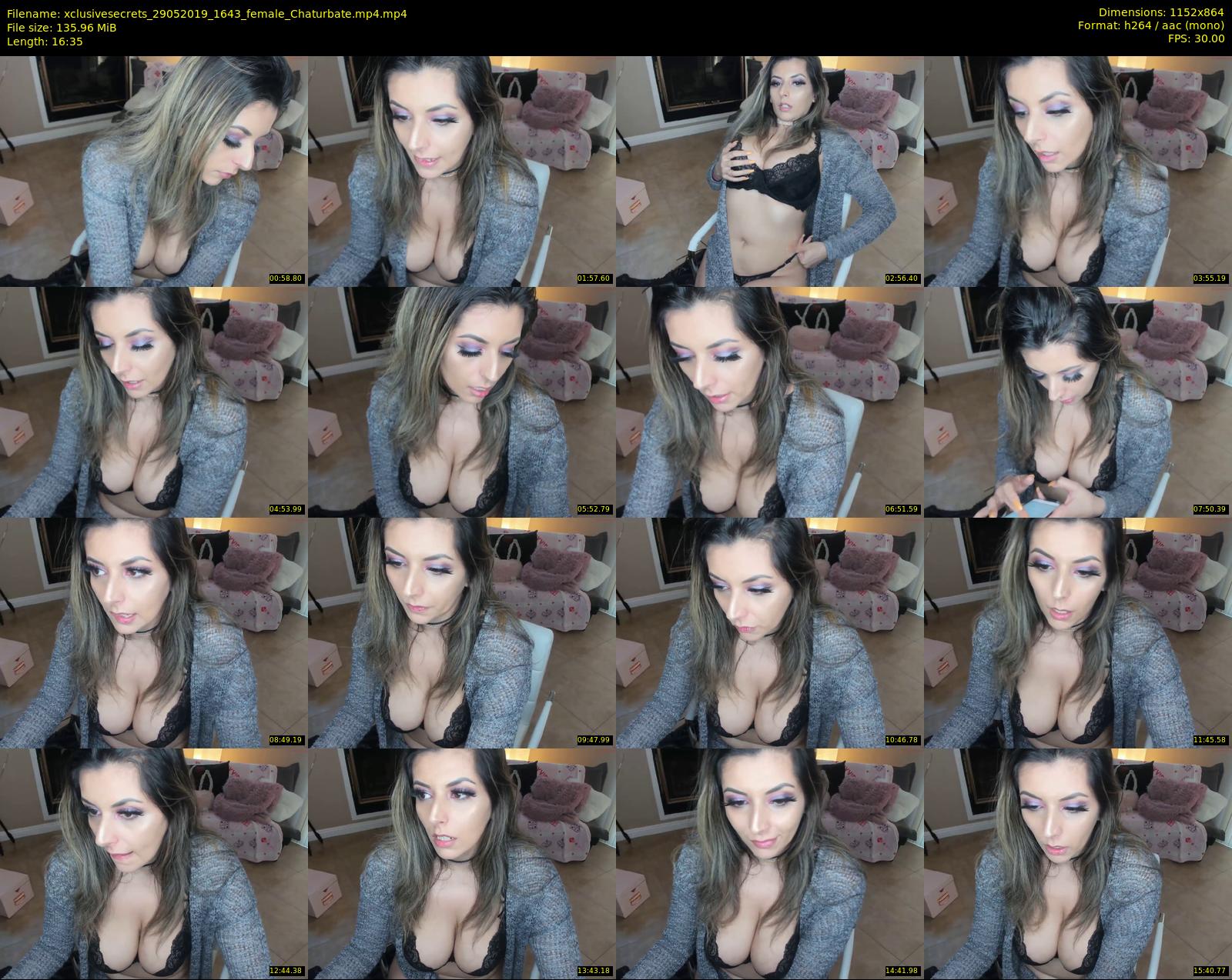 xclusivesecrets — 17 minute Chaturbate female cam show recording, 720p, May 29, 2019