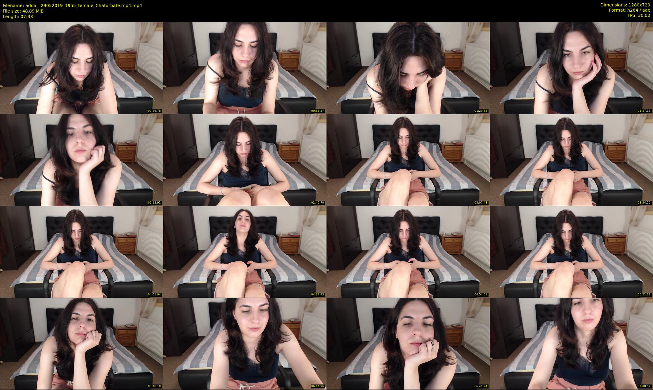 adda_ — 8 minute Chaturbate female cam show recording, 720p, May 29, 2019