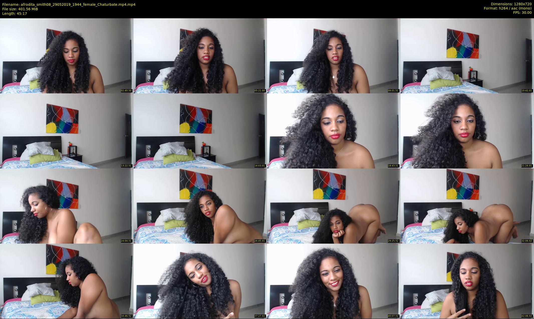 afrodita_smith08 — 46 minute Chaturbate female cam show recording, 720p, May 29, 2019