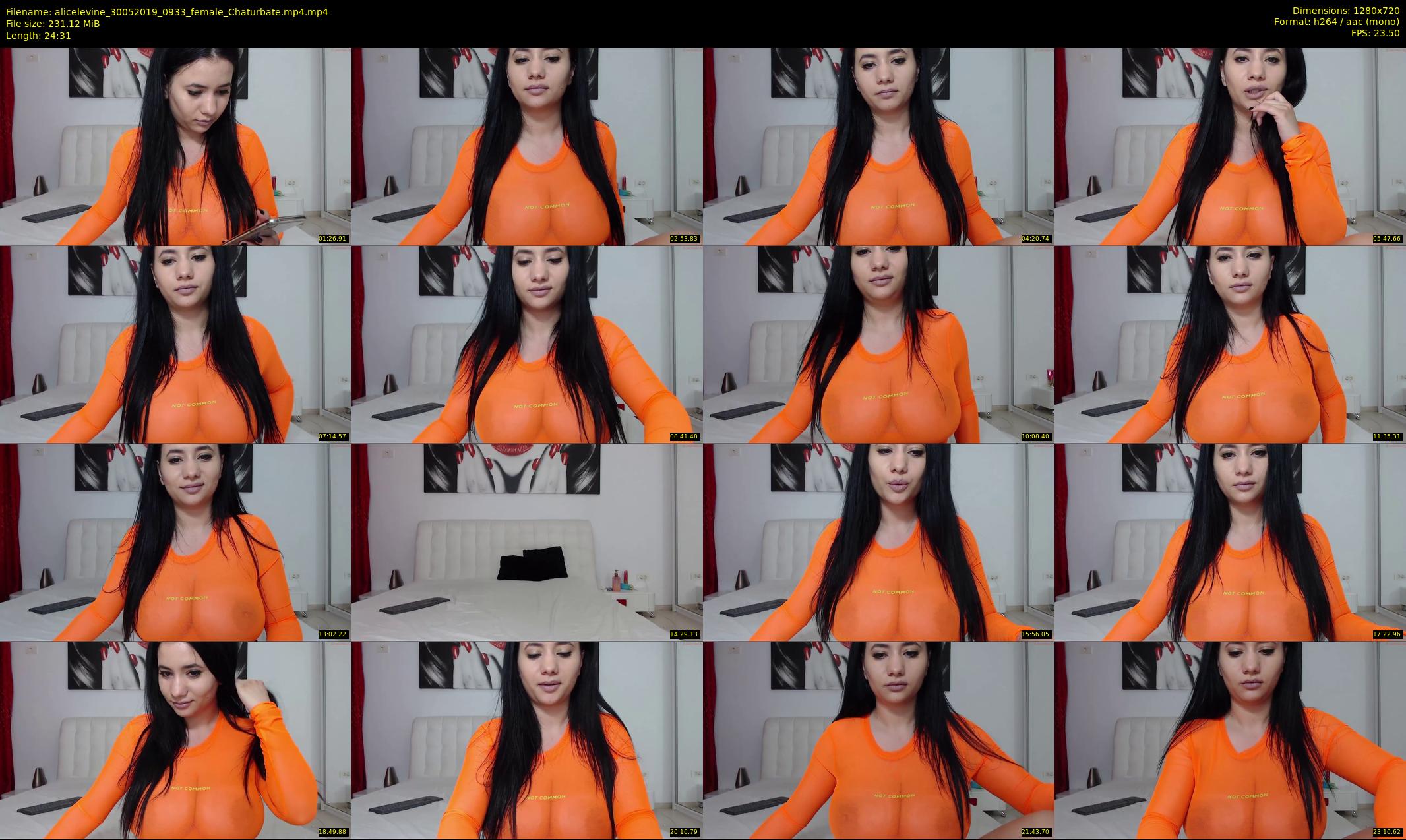 alicelevine — 25 minute Chaturbate female cam show recording, 720p, May 30, 2019