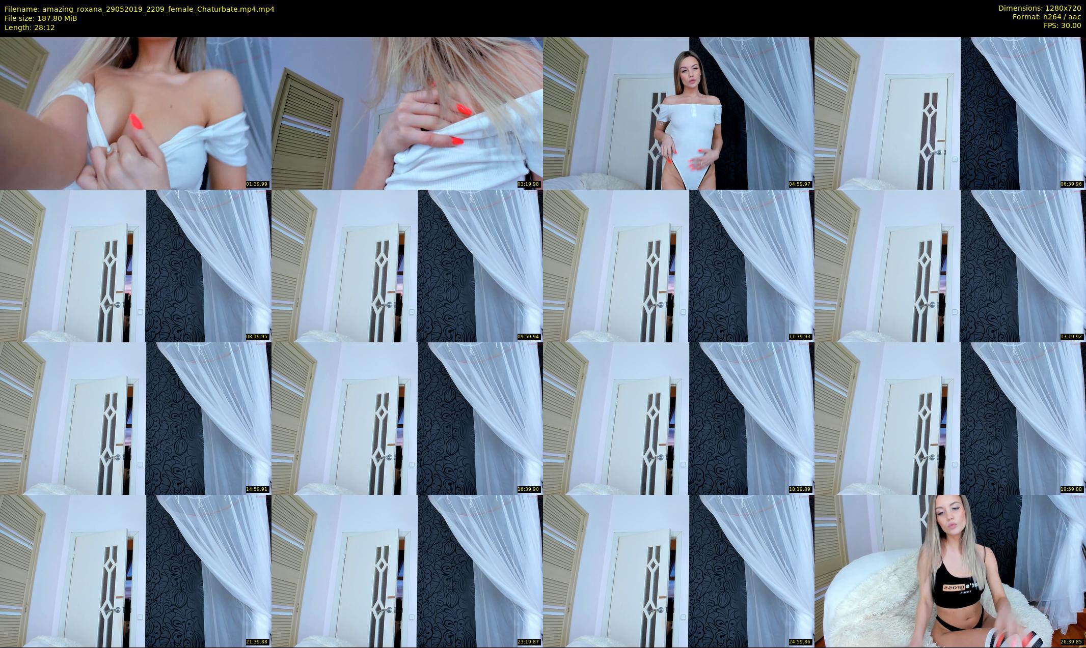 amazing_roxana — 29 minute Chaturbate female cam show recording, 720p, May 29, 2019