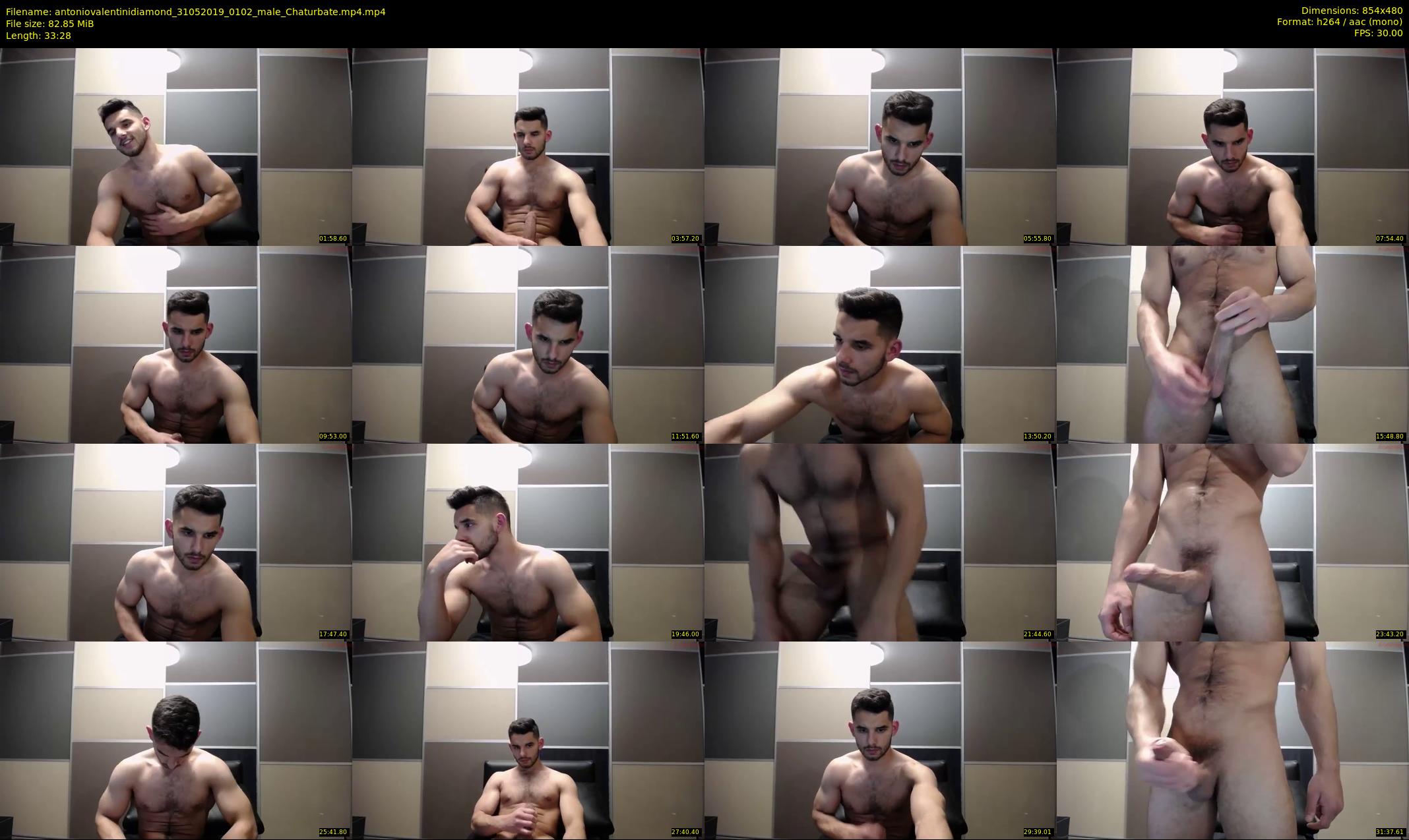 antoniovalentinidiamond — 34 minute Chaturbate male cam show recording, 480p, May 31, 2019