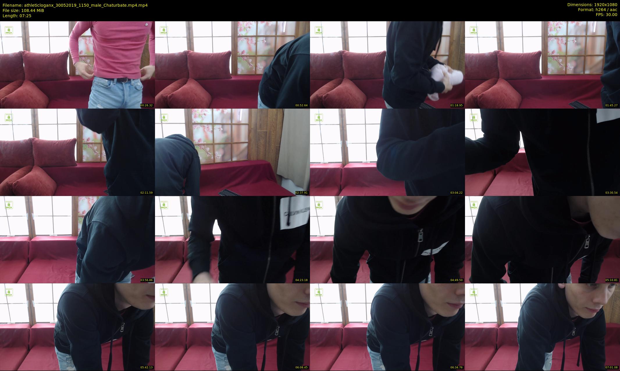 athleticloganx — 8 minute Chaturbate male cam show recording, 1080p, May 30, 2019
