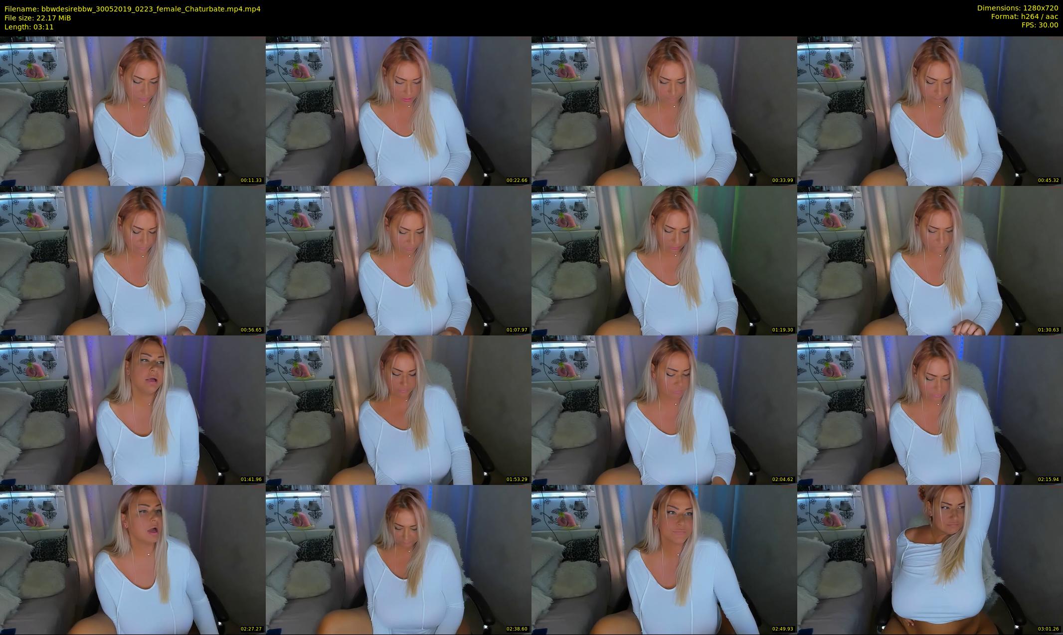 bbwdesirebbw — 4 minute Chaturbate female cam show recording, 720p, May 30, 2019
