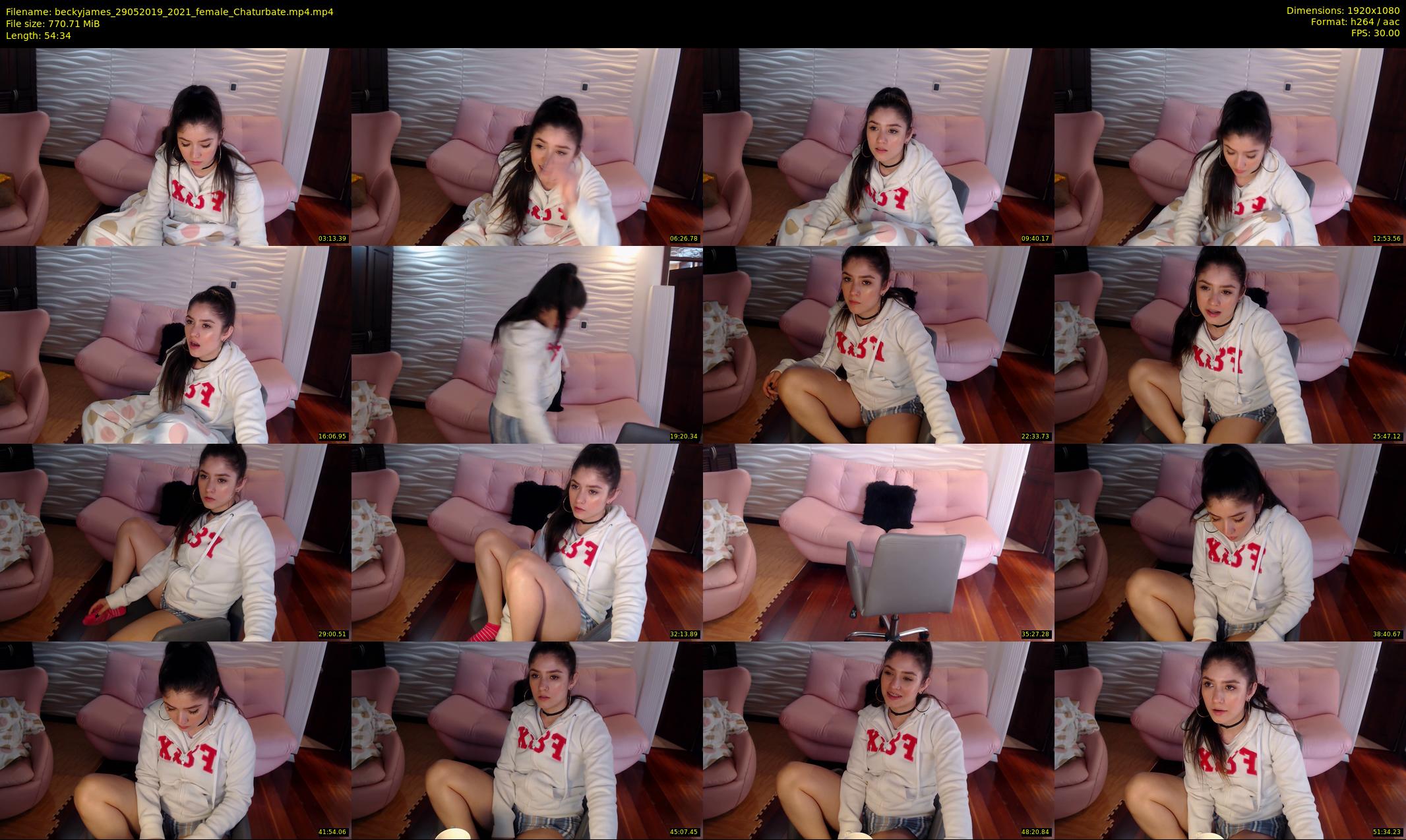 beckyjames — 55 minute Chaturbate female cam show recording, 1080p, May 29, 2019