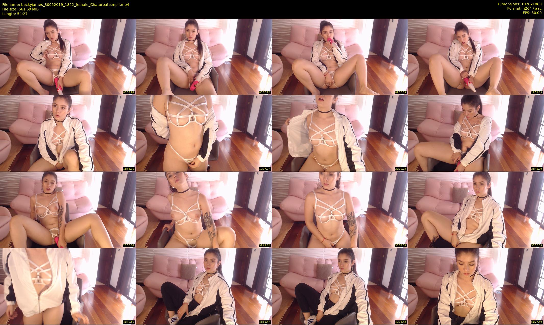beckyjames — 55 minute Chaturbate female cam show recording, 1080p, May 30, 2019