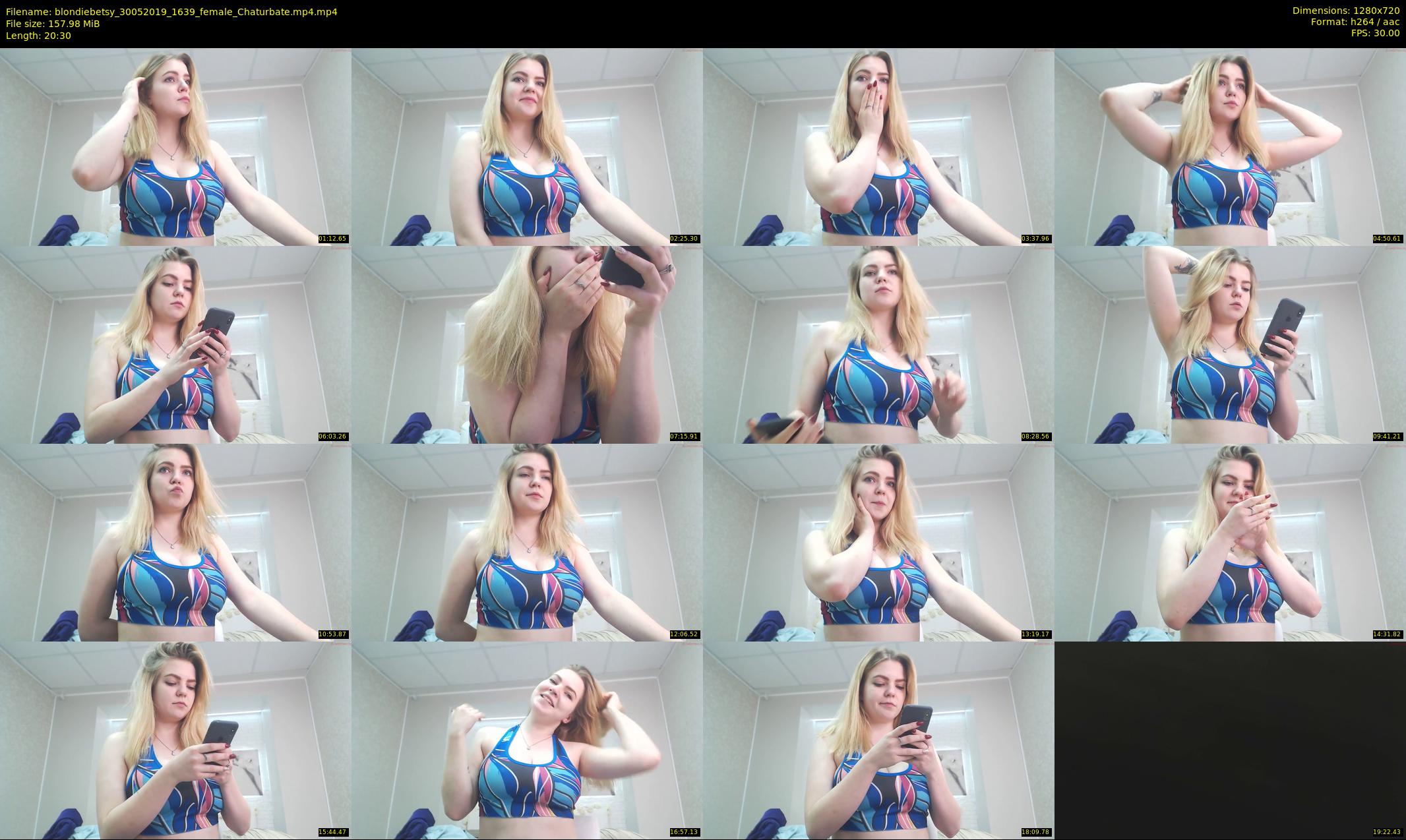 blondiebetsy — 21 minute Chaturbate female cam show recording, 720p, May 30, 2019