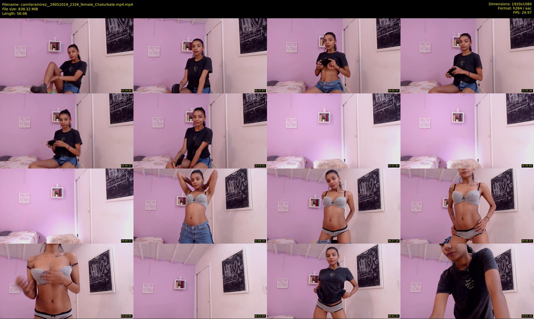 camilaramirez_ — 57 minute Chaturbate female cam show recording, 1080p, May 29, 2019