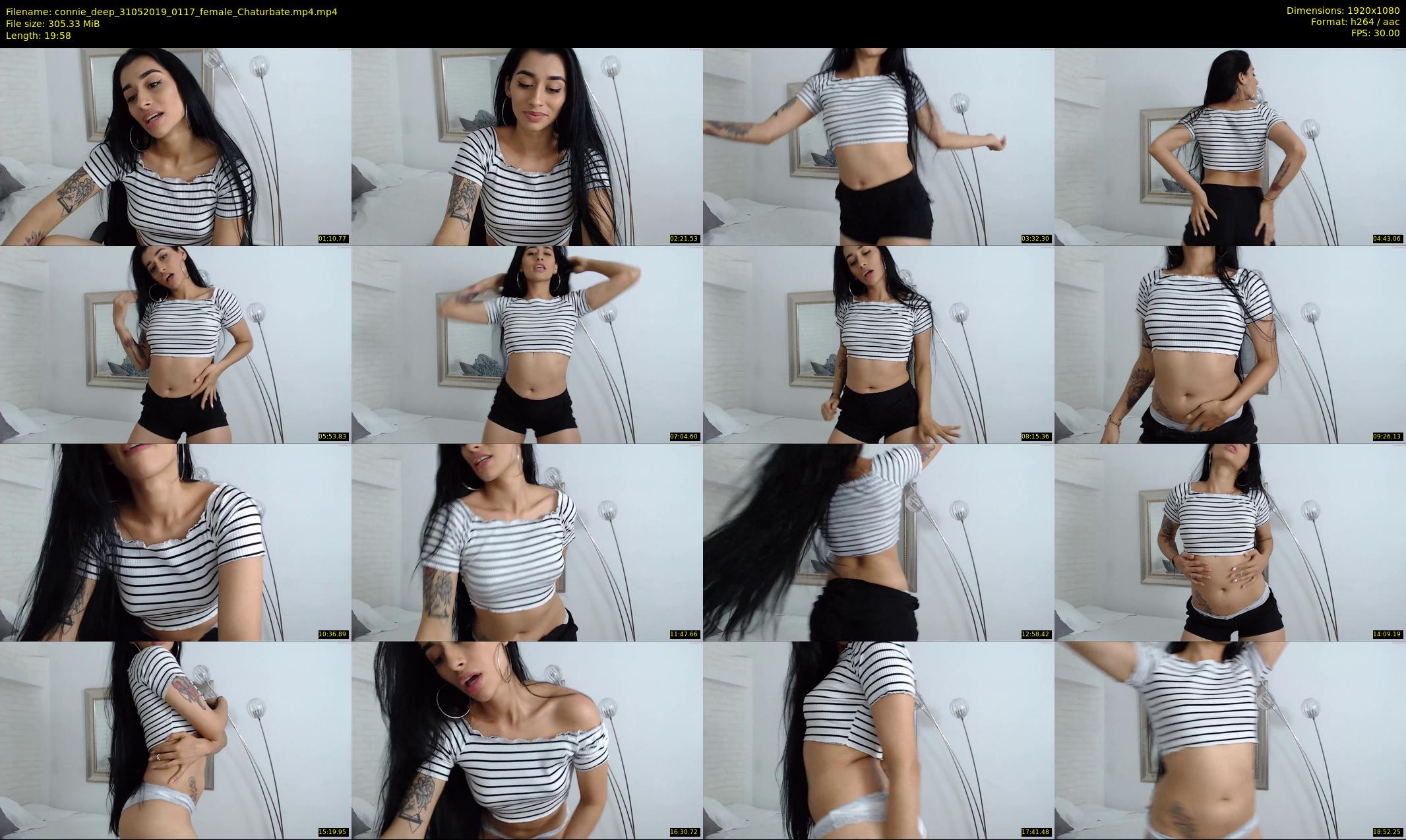 connie_deep — 20 minute Chaturbate female cam show recording, 1080p, May 31, 2019