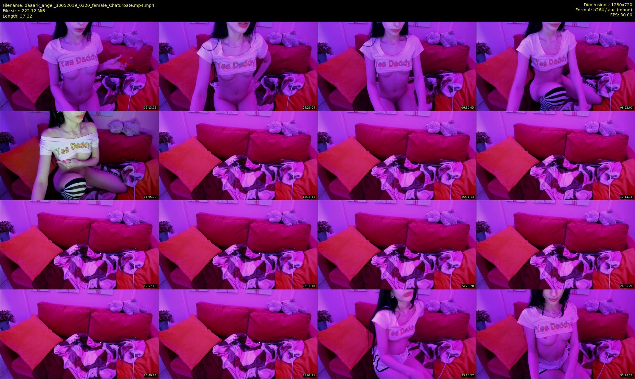 daaark_angel — 38 minute Chaturbate female cam show recording, 720p, May 30, 2019