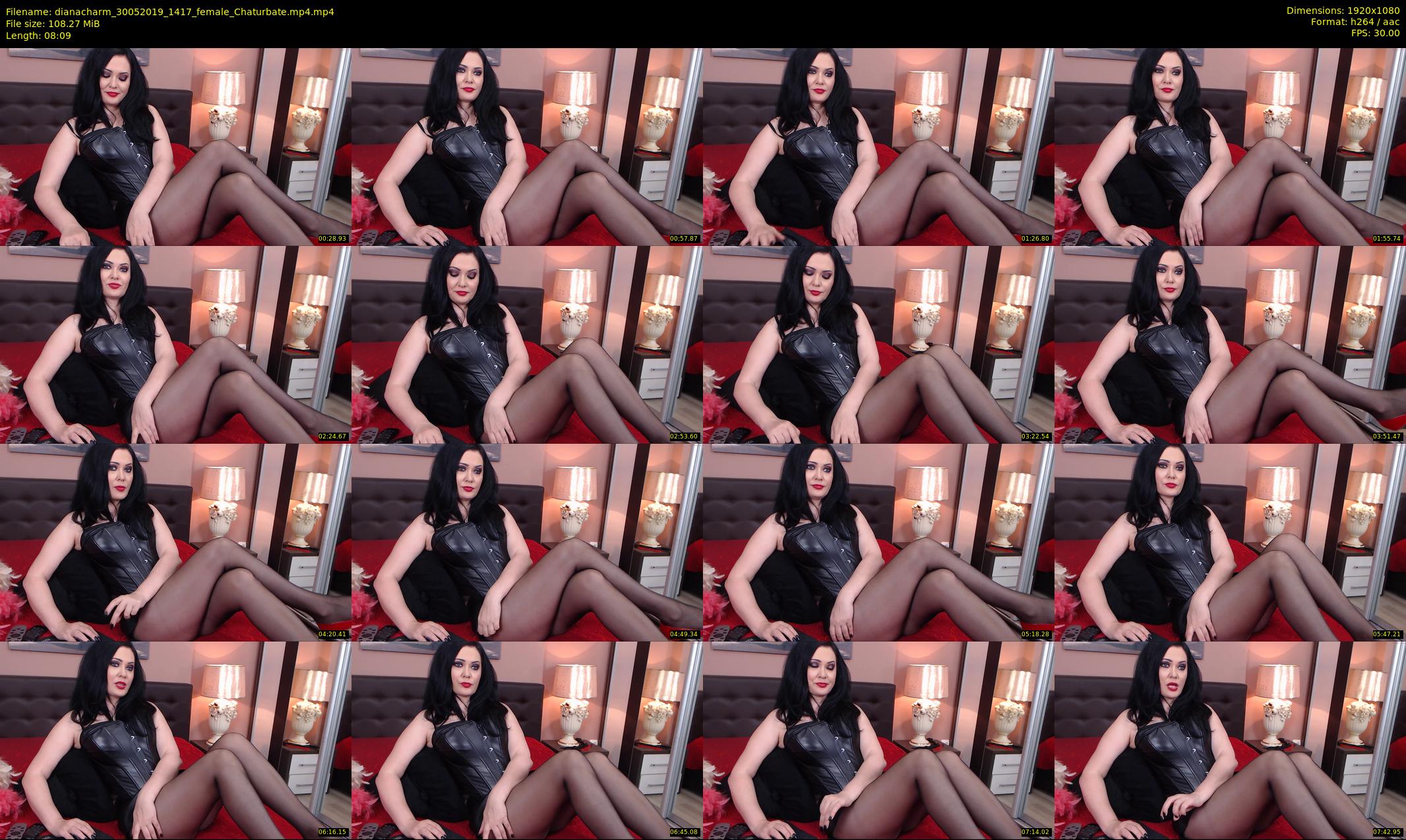 dianacharm — 9 minute Chaturbate female cam show recording, 1080p, May 30, 2019