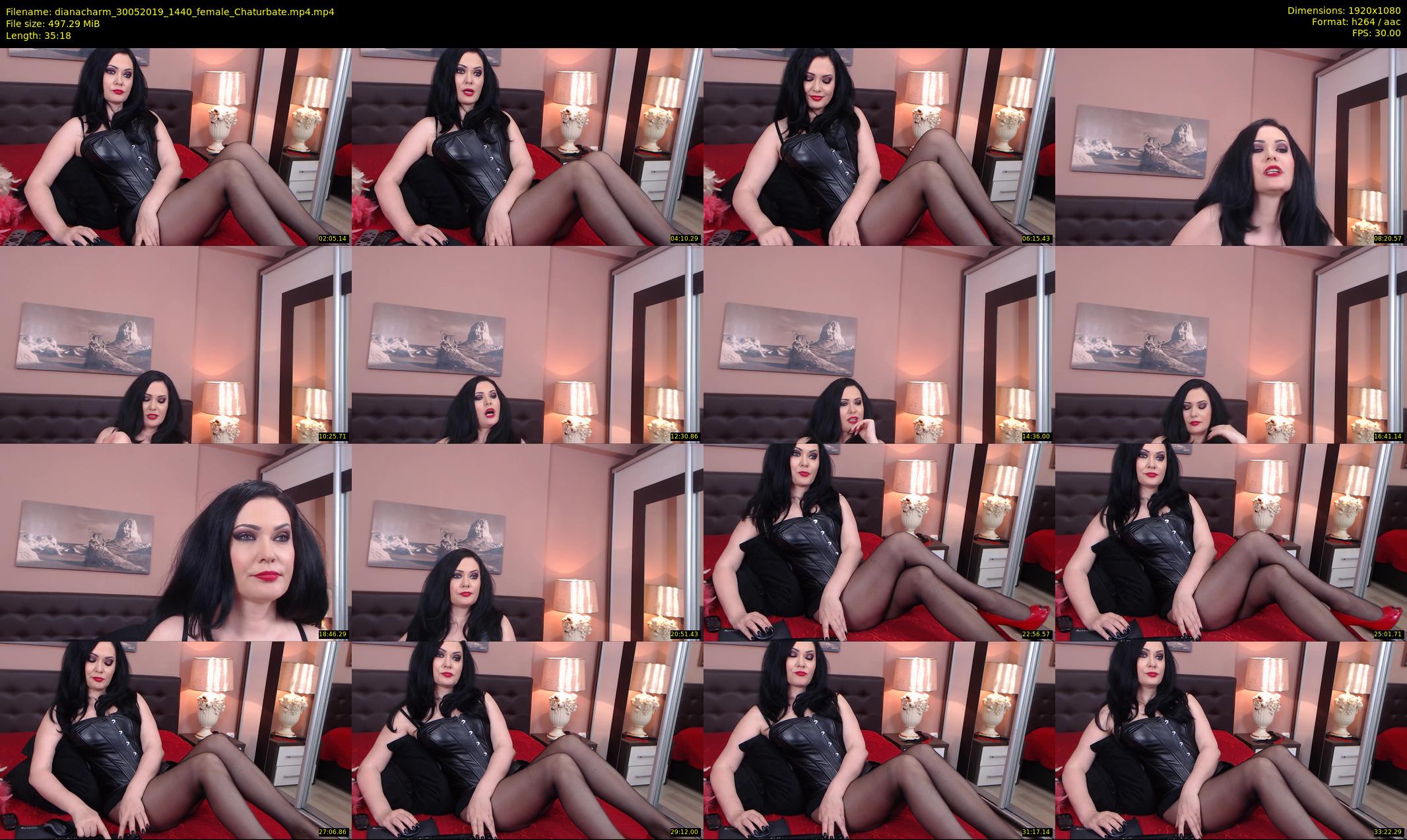 dianacharm — 36 minute Chaturbate female cam show recording, 1080p, May 30, 2019