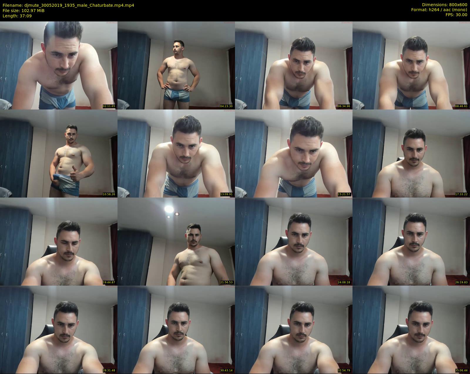 djmute — 38 minute Chaturbate male cam show recording, 480p, May 30, 2019
