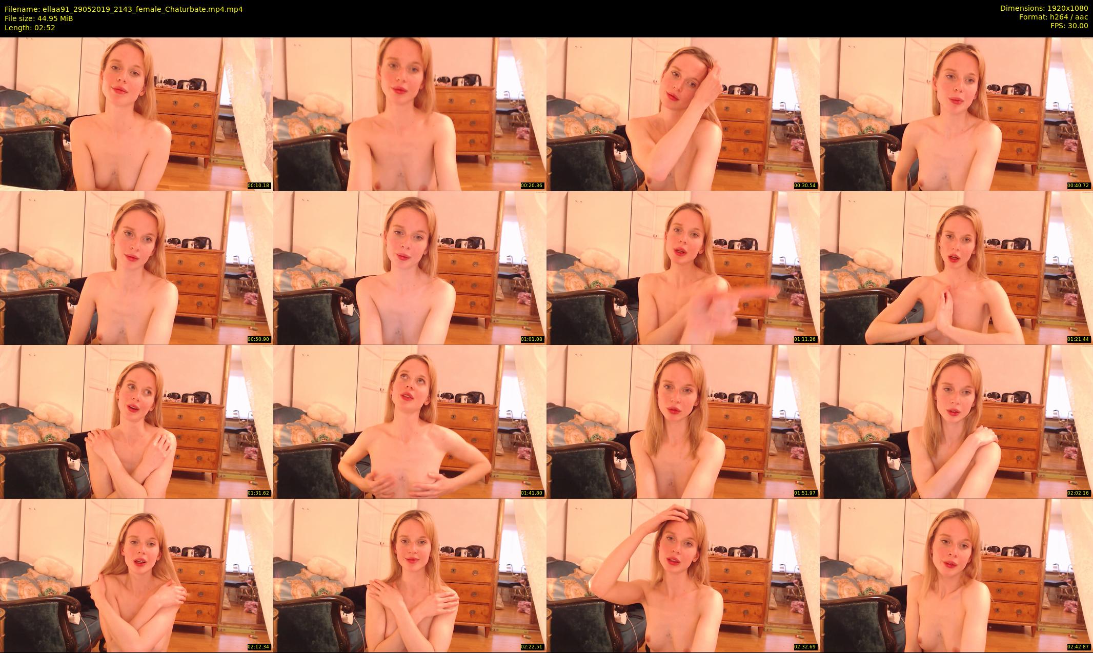 ellaa91 — 3 minute Chaturbate female cam show recording, 1080p, May 29, 2019
