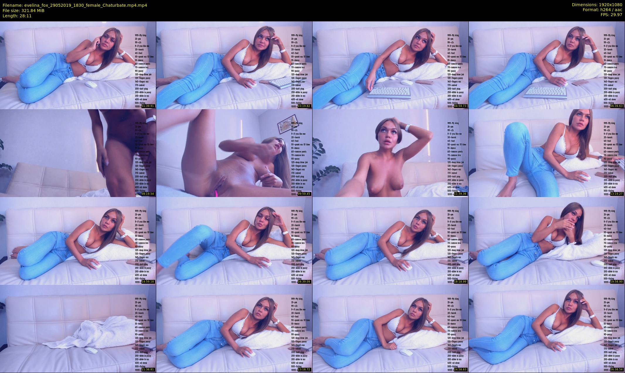 evelina_fox — 29 minute Chaturbate female cam show recording, 1080p, May 29, 2019