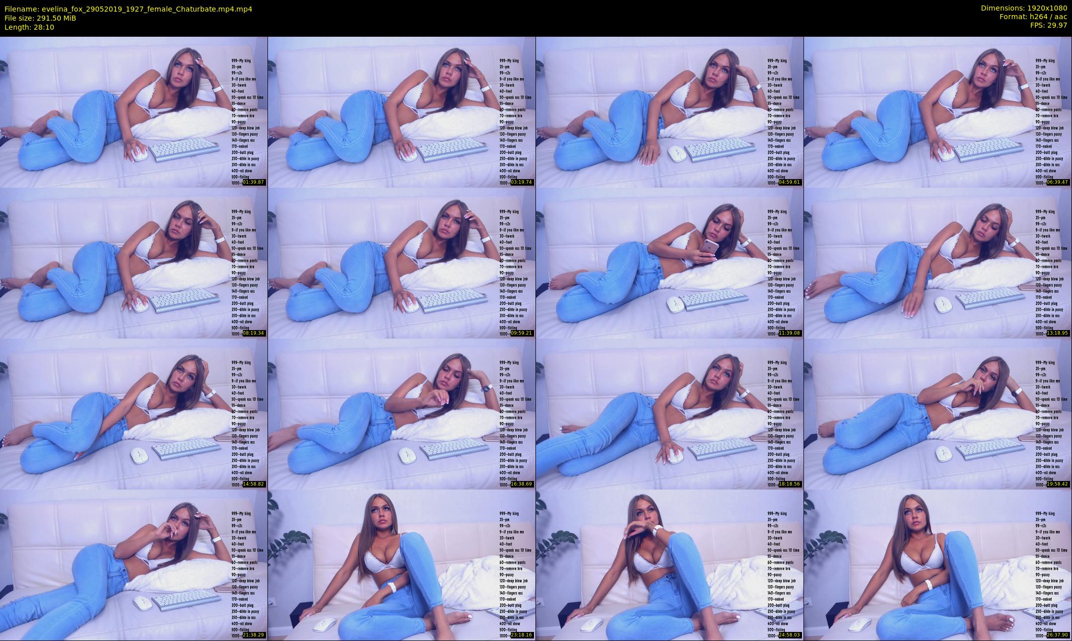 evelina_fox — 29 minute Chaturbate female cam show recording, 1080p, May 29, 2019