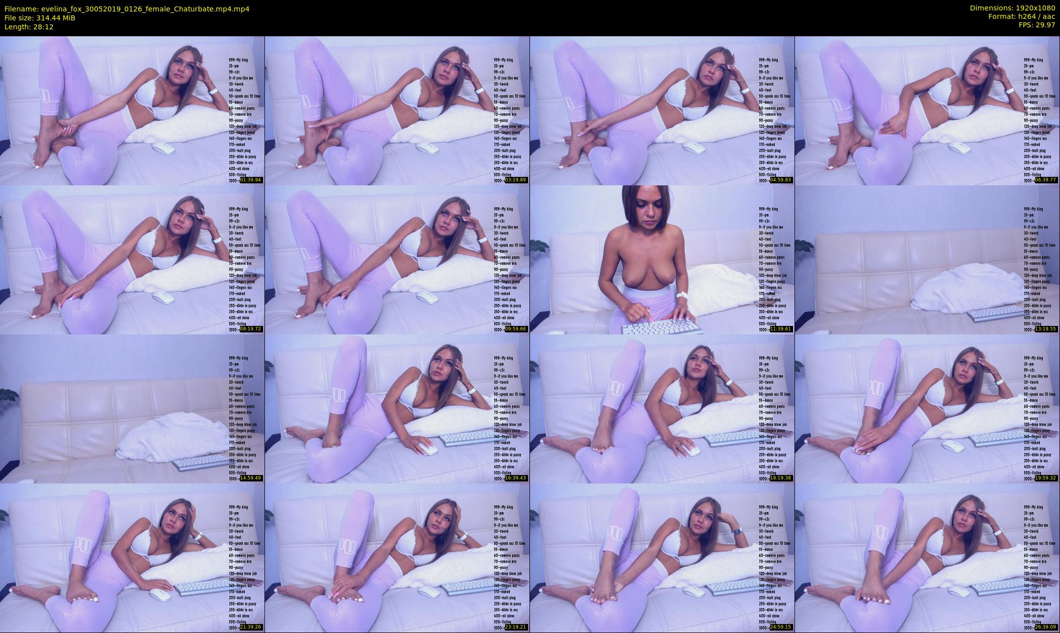 evelina_fox — 29 minute Chaturbate female cam show recording, 1080p, May 30, 2019