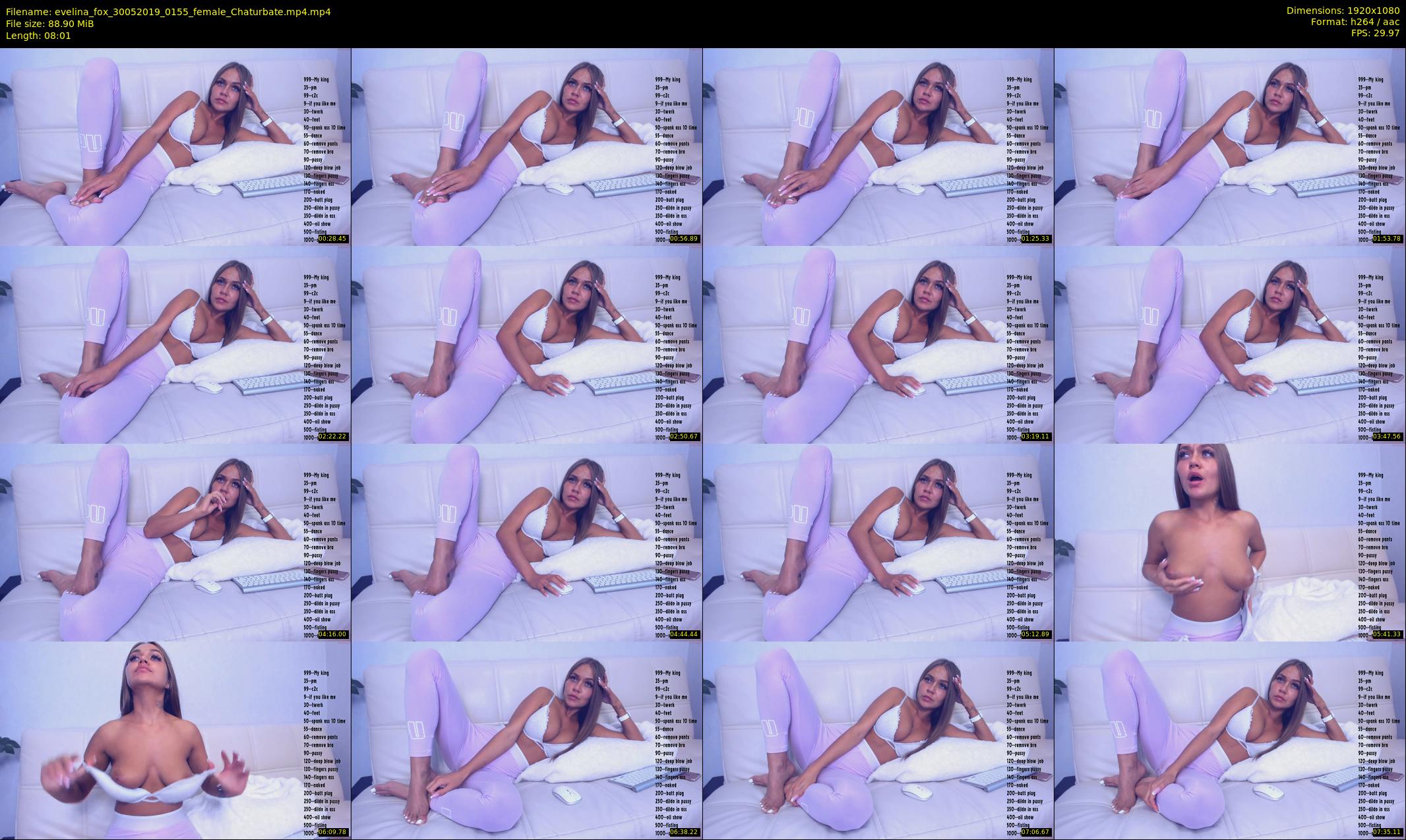 evelina_fox — 9 minute Chaturbate female cam show recording, 1080p, May 30, 2019