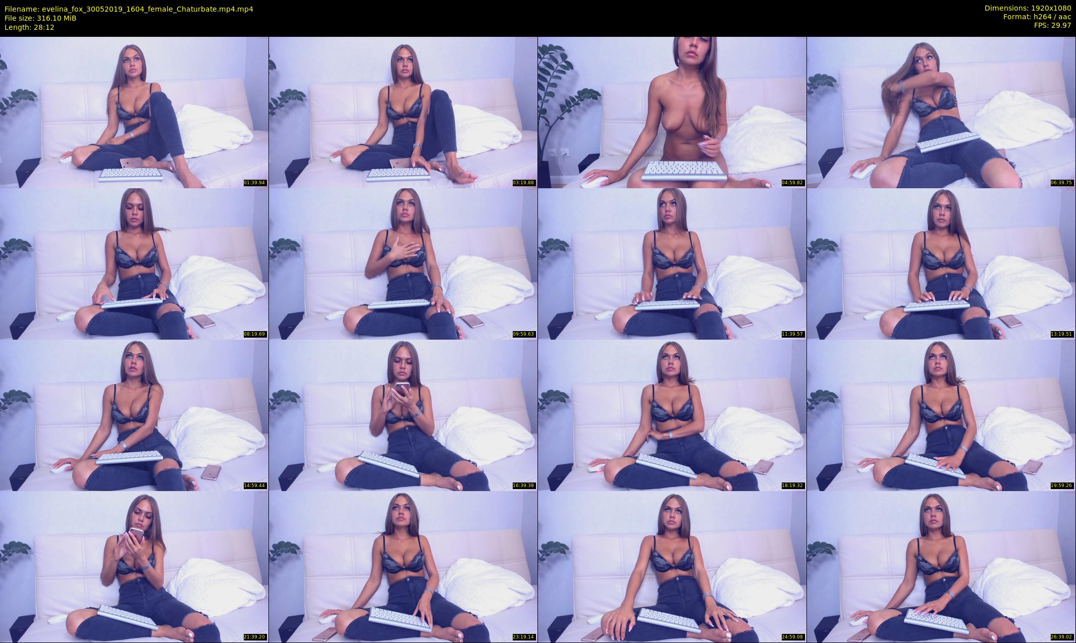 evelina_fox — 29 minute Chaturbate female cam show recording, 1080p, May 30, 2019