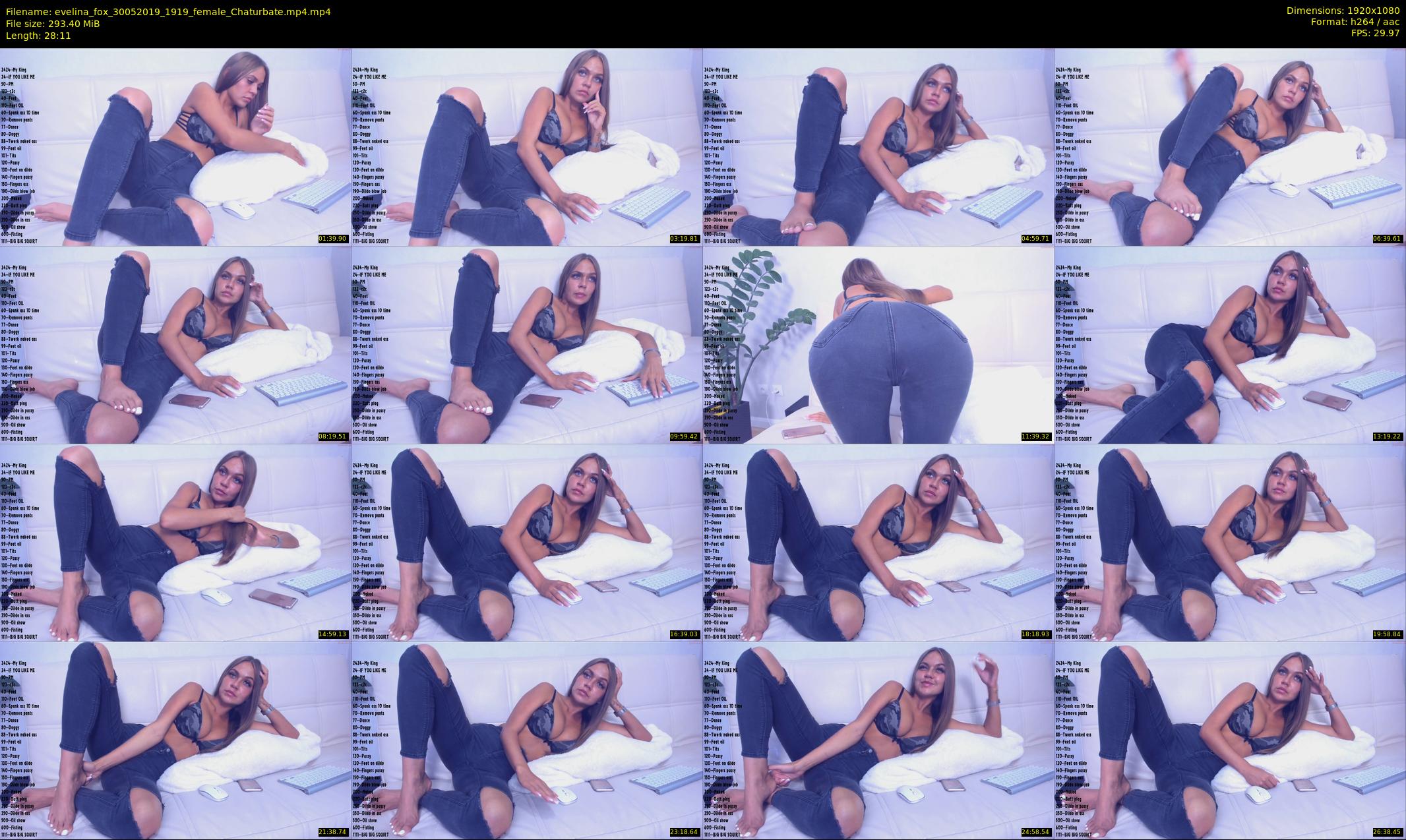 evelina_fox — 29 minute Chaturbate female cam show recording, 1080p, May 30, 2019