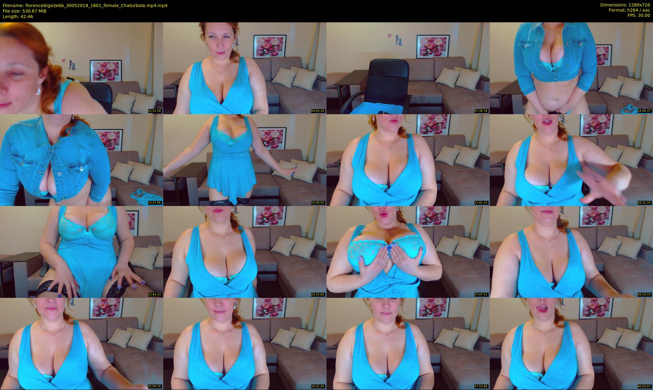 florencebigsizebb — 43 minute Chaturbate female cam show recording, 720p, May 30, 2019